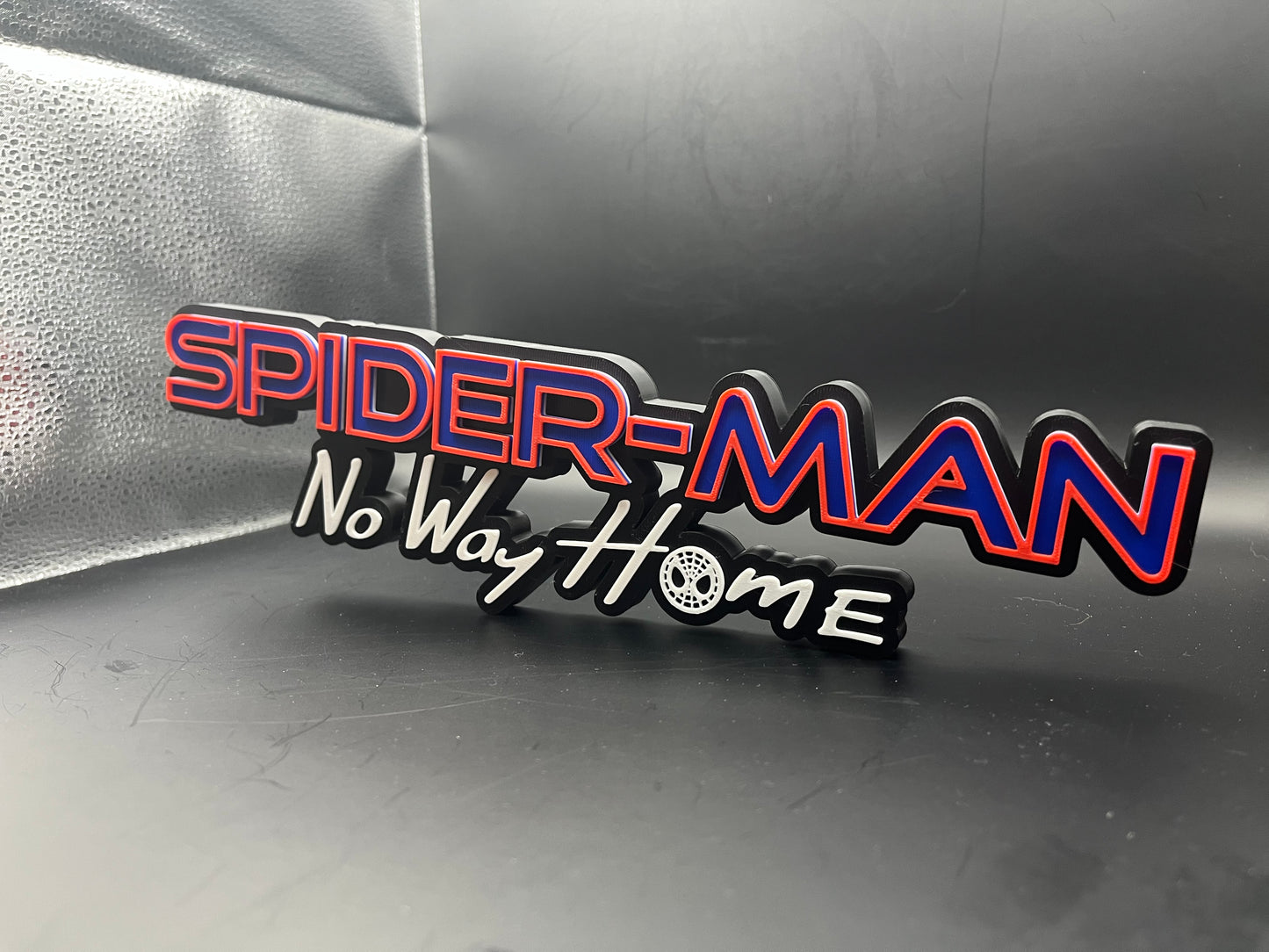 Spider-Man No Way Home Logo Sign Display | 3D Wall Desk Shelf Art - UNRIVAL3D