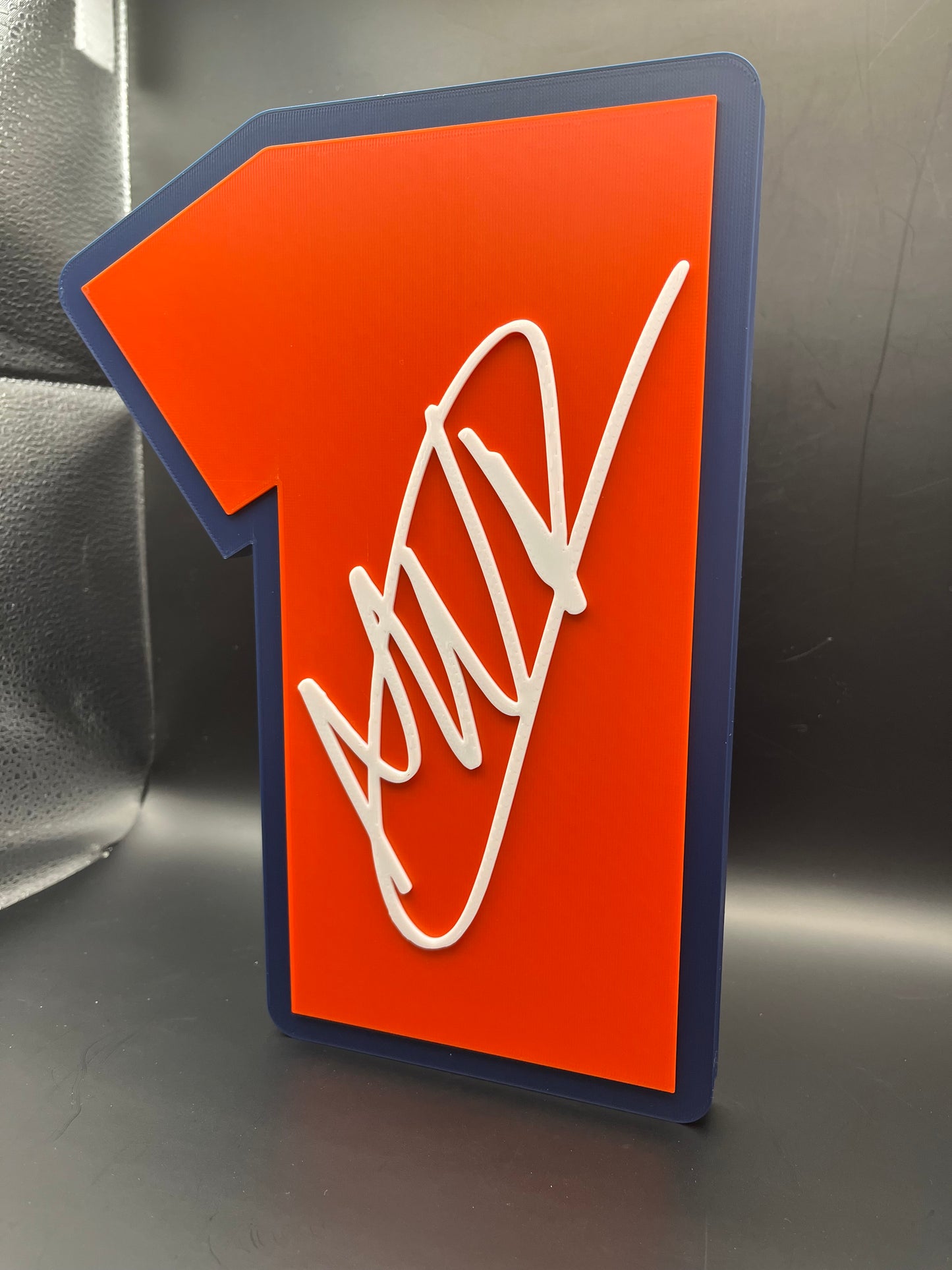 Max Verstappen 1 Logo Sign Display | 3D Wall Desk Shelf Art - UNRIVAL3D