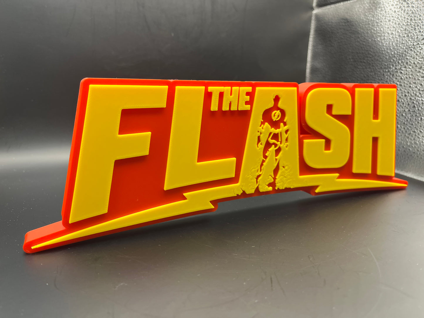 The Flash Logo Sign Display | 3D Wall Desk Shelf Art - UNRIVAL3D
