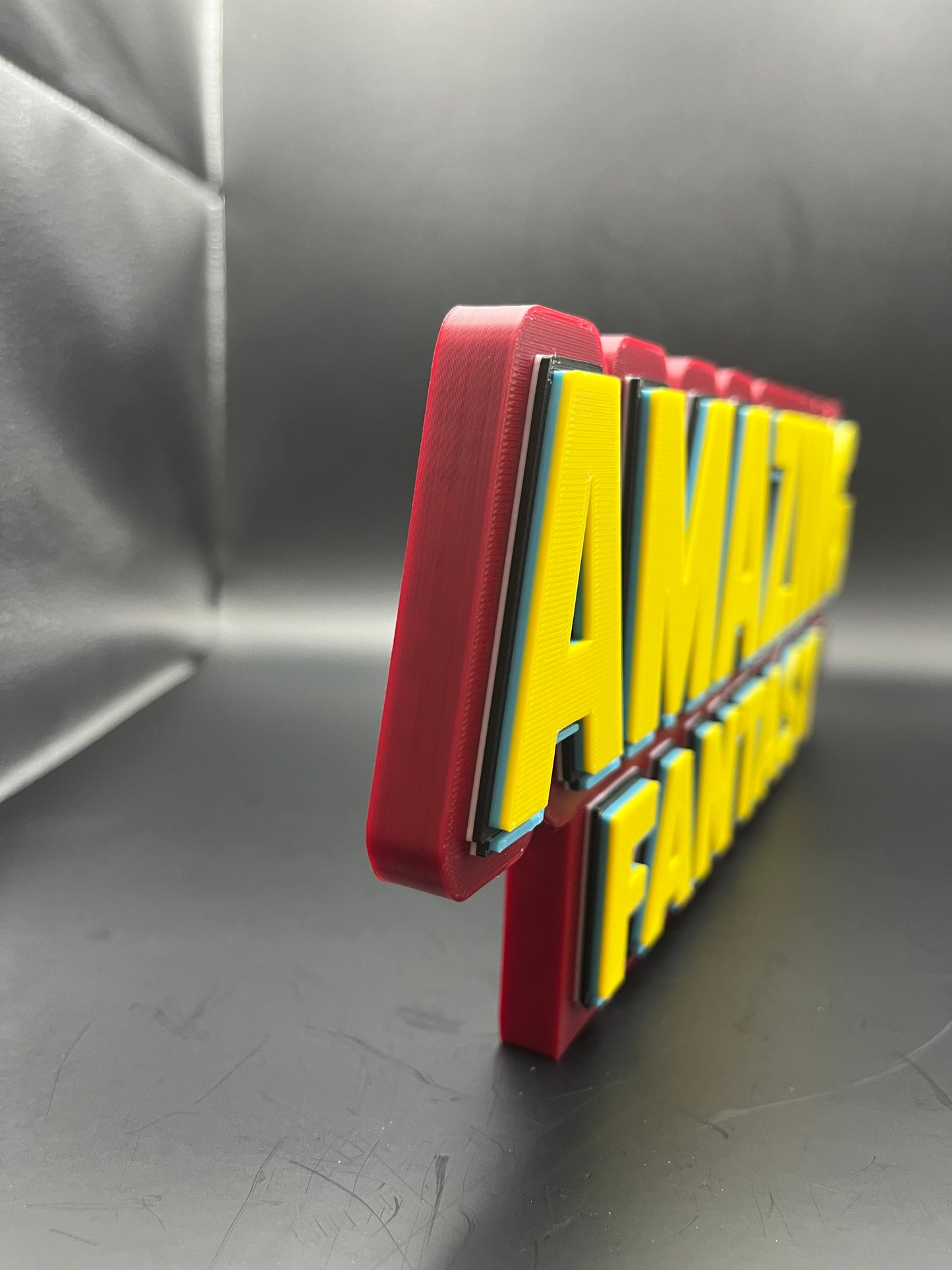 Spider-Man Amazing Fantasy 15 Title Logo Sign Display | 3D Wall Desk Shelf Art - UNRIVAL3D