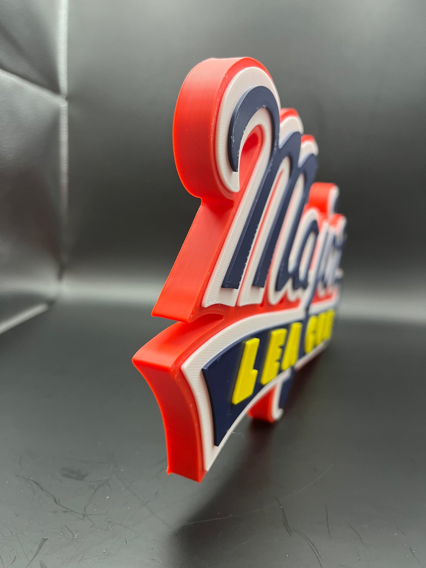 Major League Movie Logo Sign Display | 3D Wall Desk Shelf Art