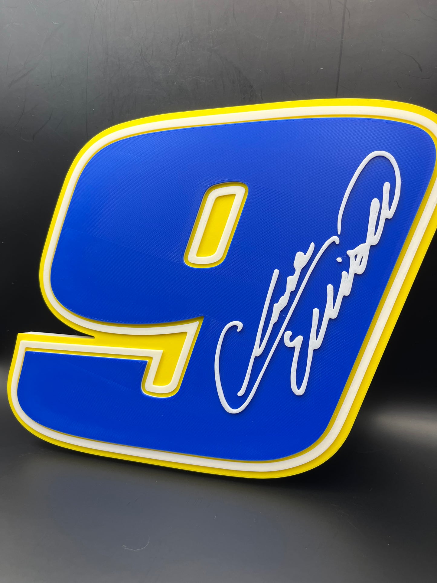 Chase Elliott 9 Logo Sign Display | 3D Wall Desk Shelf Art - UNRIVAL3D