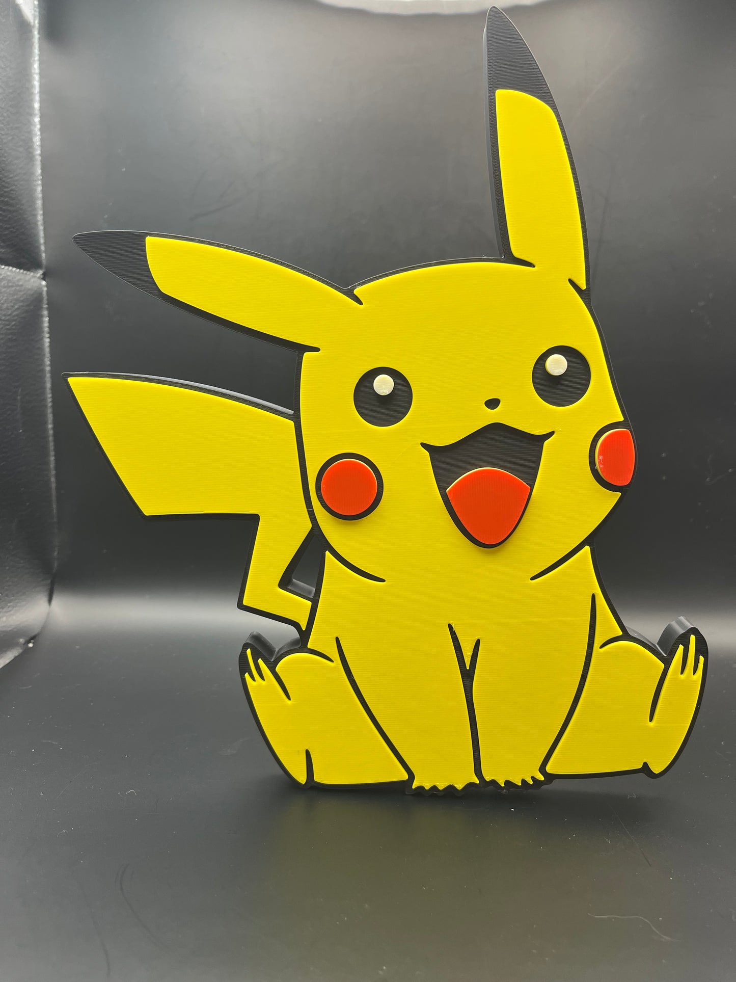 Pikachu Logo Sign Display | 3D Wall Desk Shelf Art - UNRIVAL3D