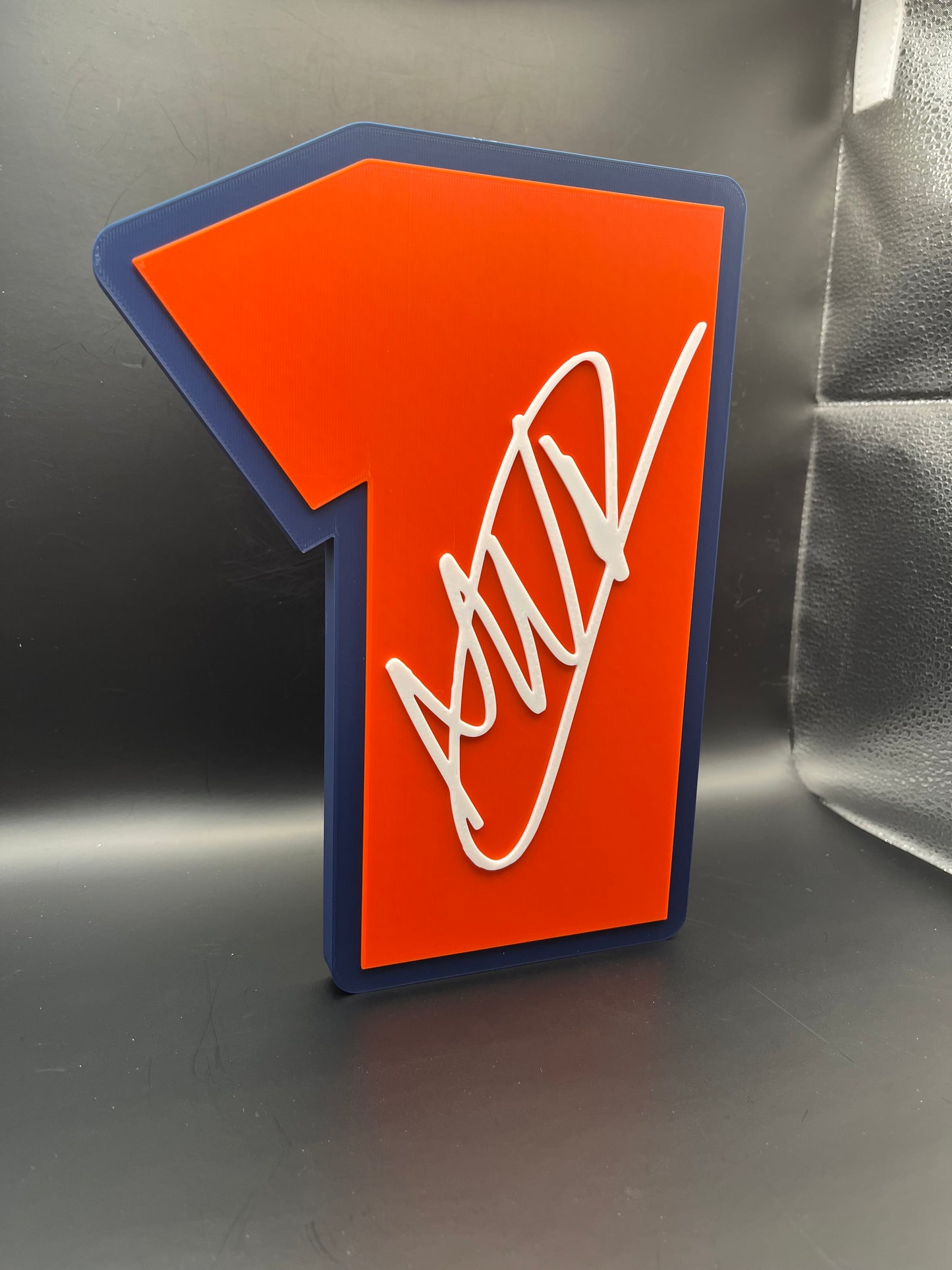 Max Verstappen 1 Logo Sign Display | 3D Wall Desk Shelf Art - UNRIVAL3D