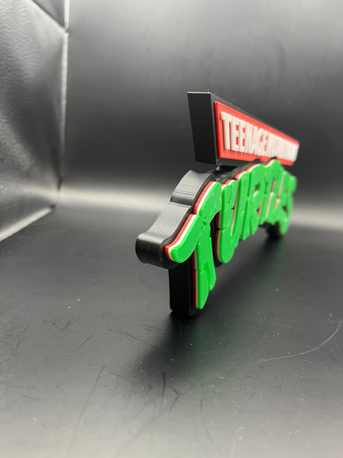 Teenage Mutant Ninja Turtles Logo Sign Display | 3D Wall Desk Shelf Art - UNRIVAL3D