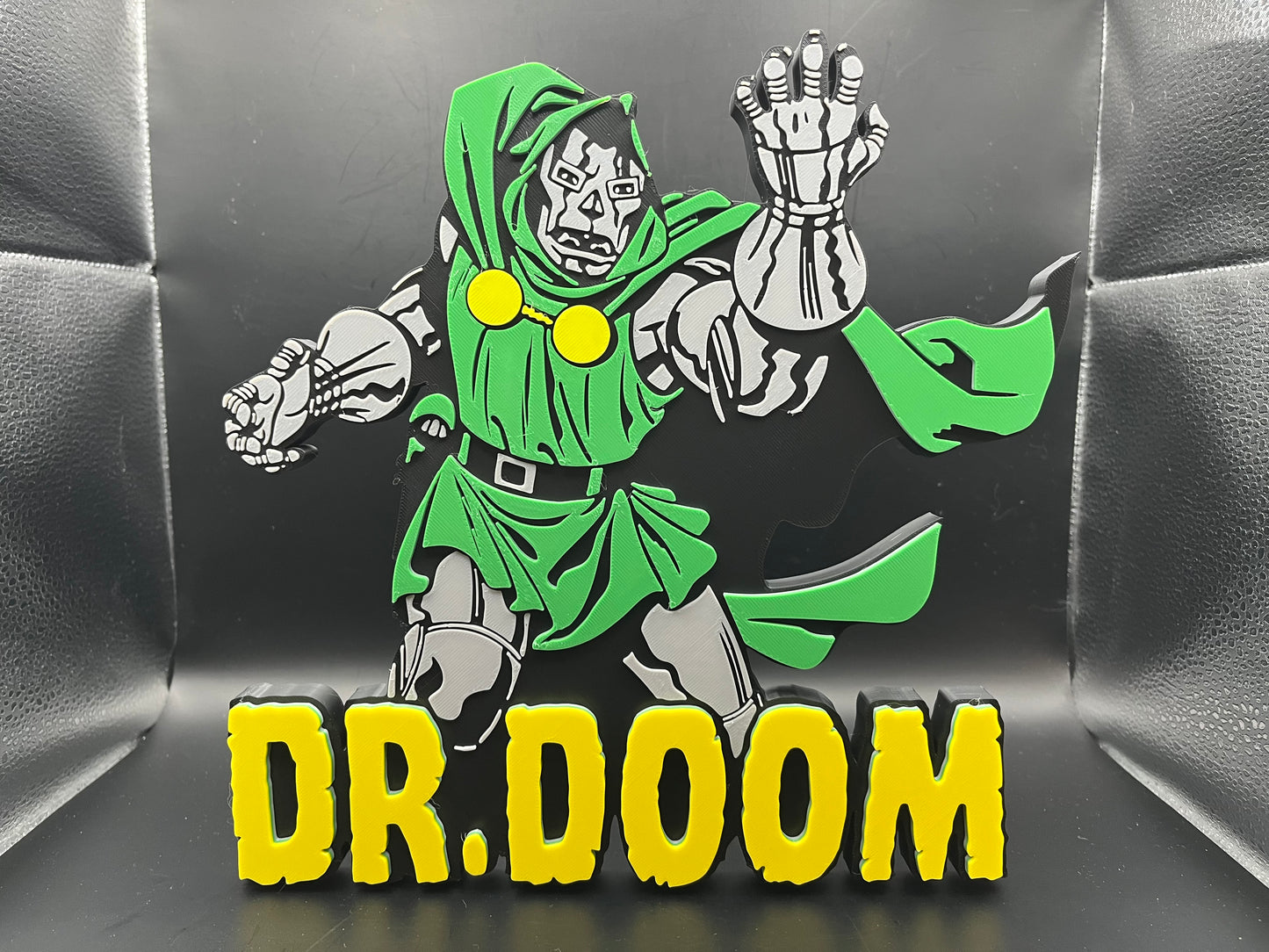 Dr. Doom Logo Sign Display | 3D Wall Desk Shelf Art - UNRIVAL3D