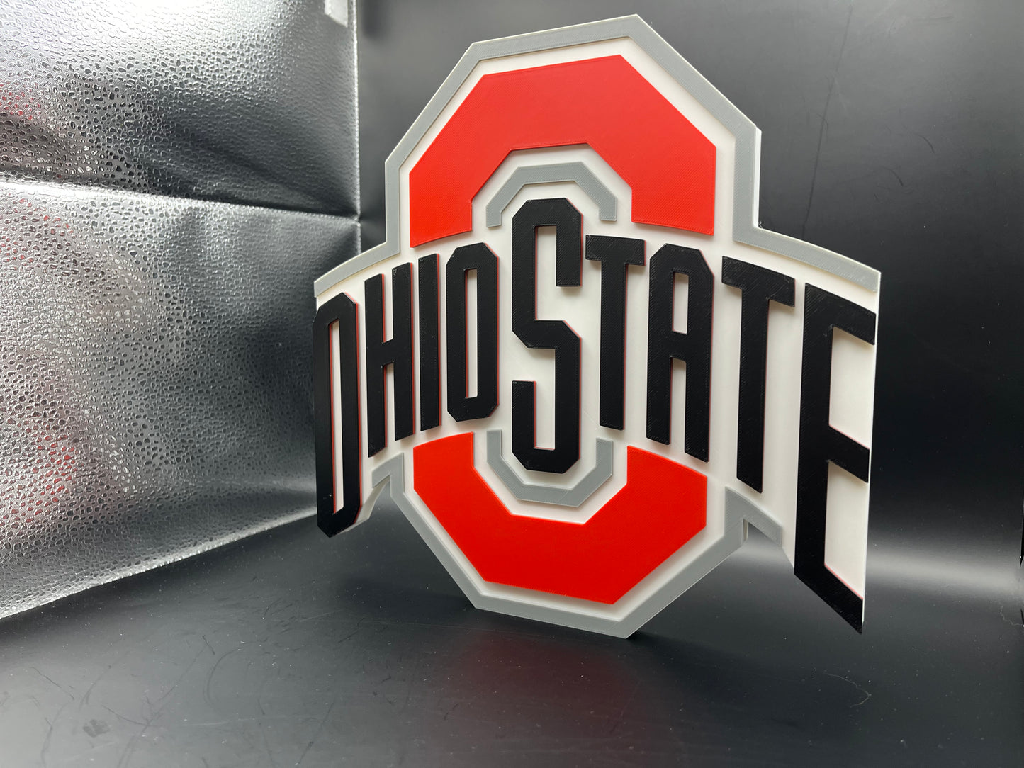 Ohio State Buckeyes Logo Sign Display | 3D Wall Desk Shelf Art - UNRIVAL3D