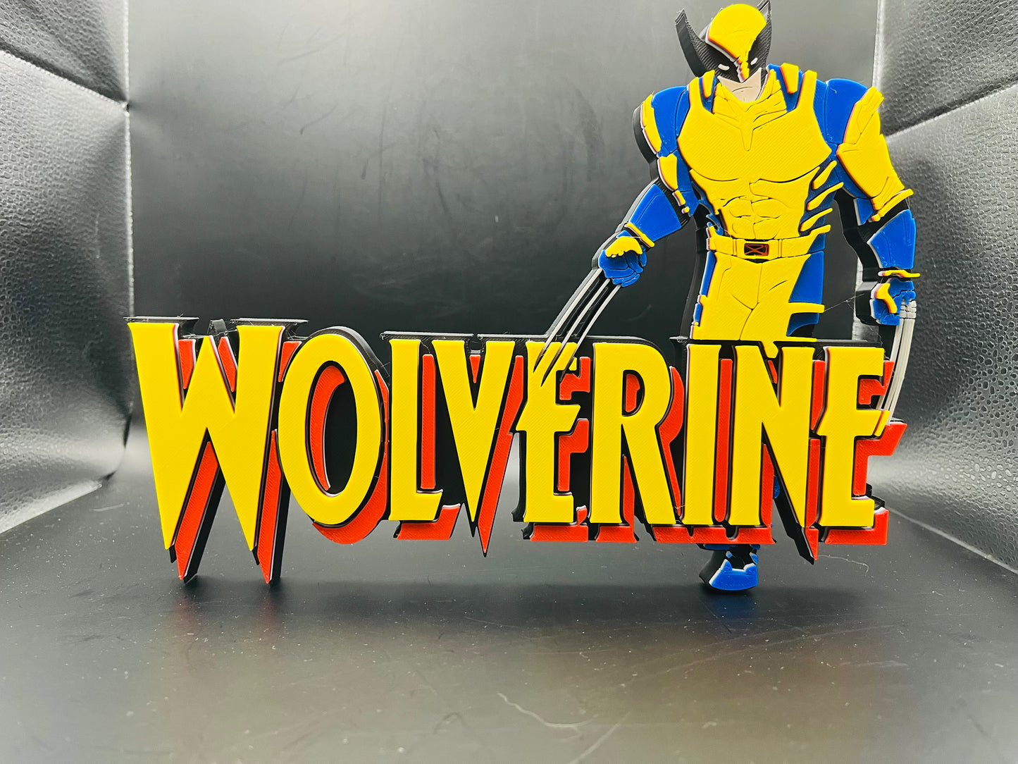 Wolverine Logo Sign Display | 3D Wall Desk Shelf Art - UNRIVAL3D