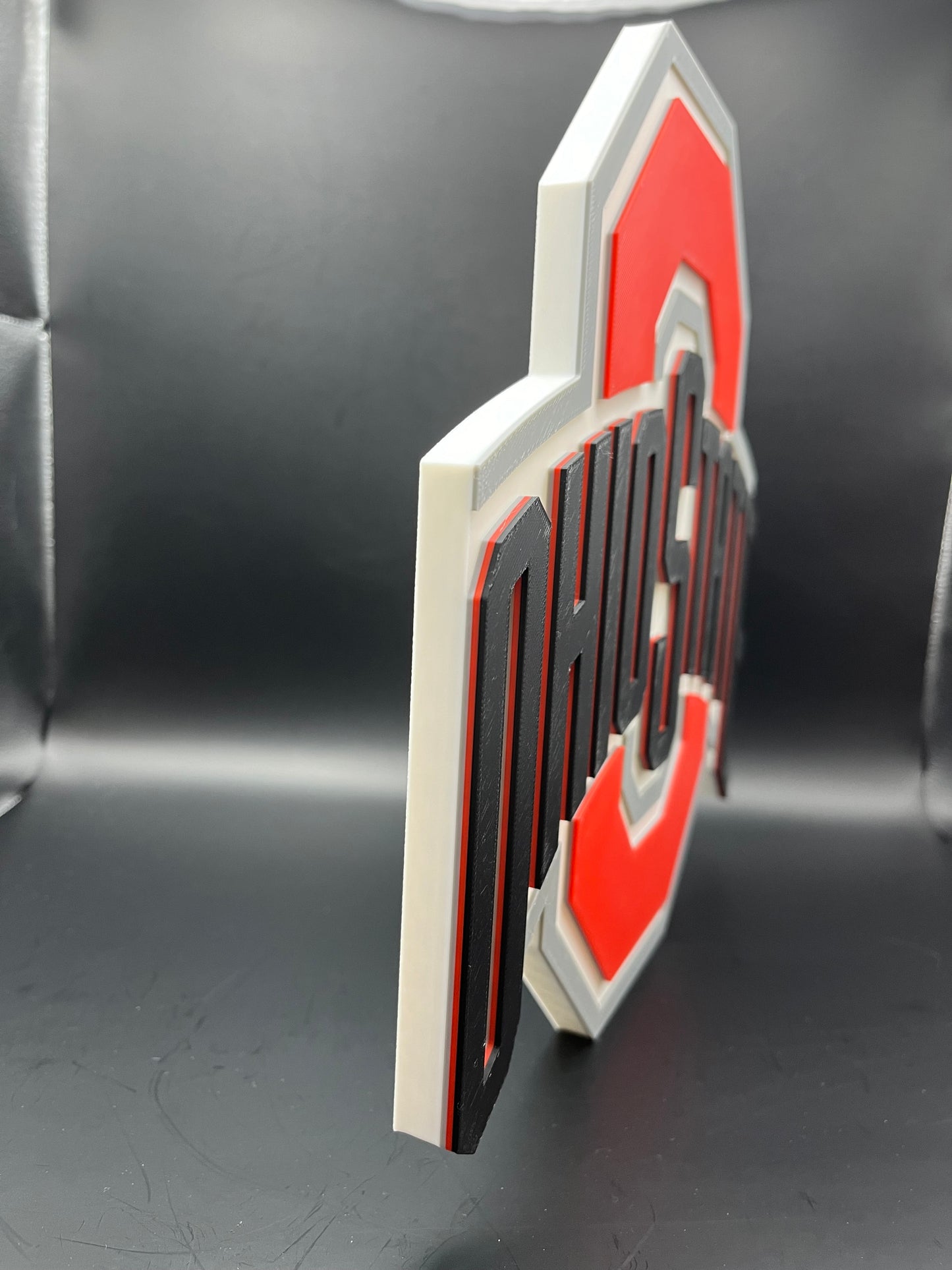 Ohio State Buckeyes Logo Sign Display | 3D Wall Desk Shelf Art - UNRIVAL3D