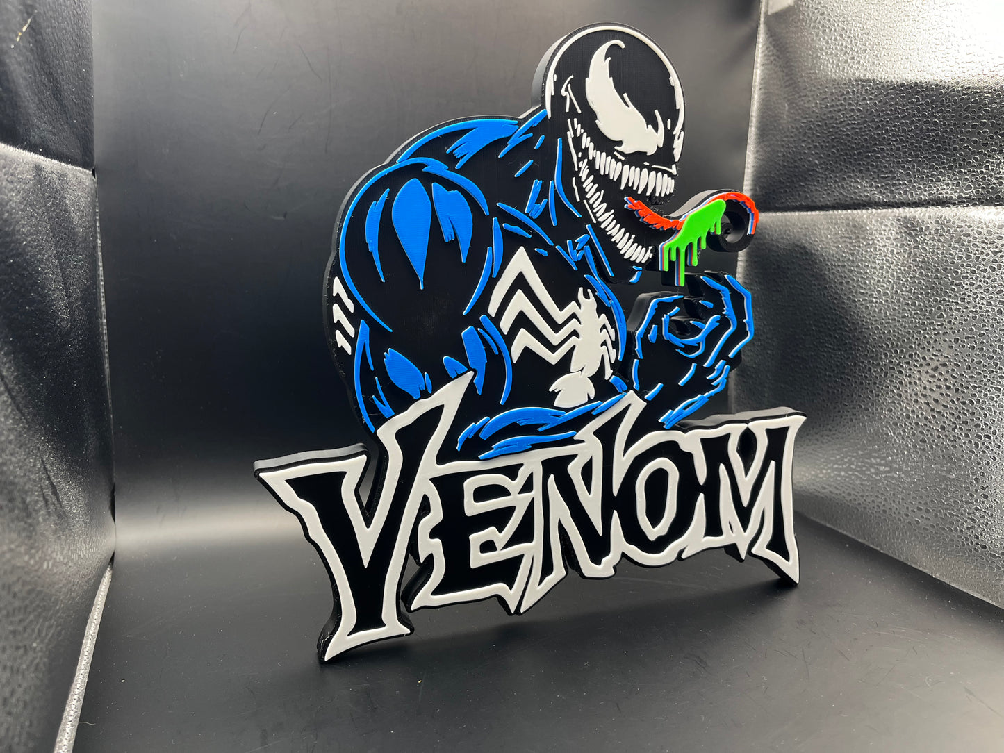 Venom Logo Sign Display | 3D Wall Desk Shelf Art