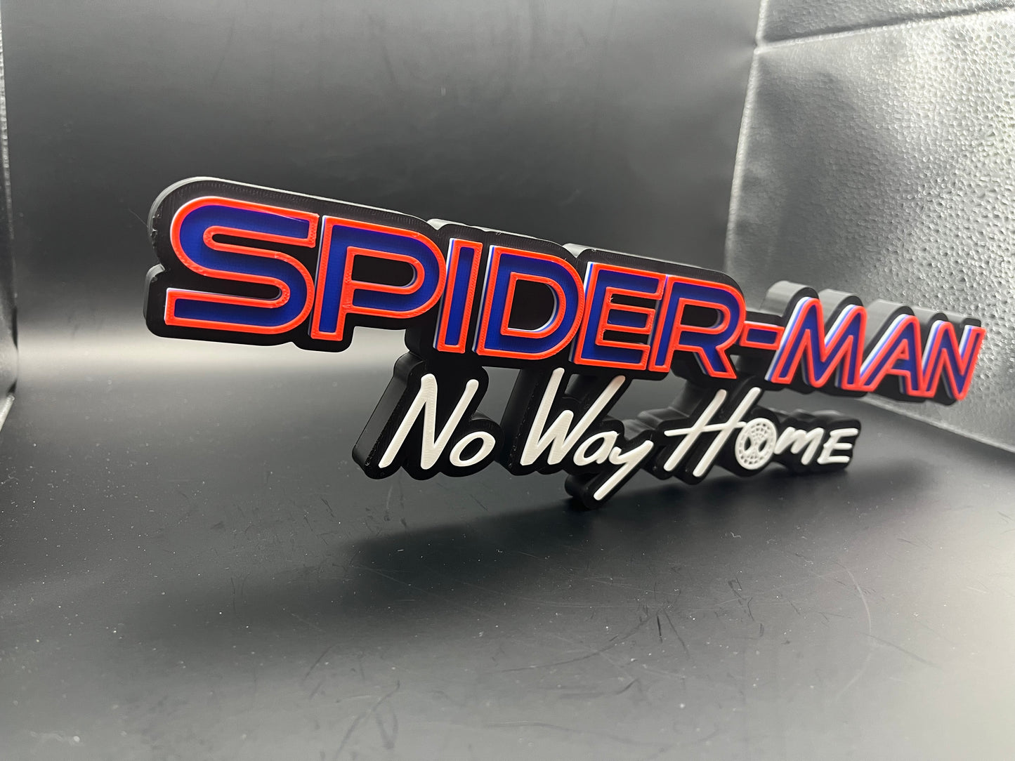 Spider-Man No Way Home Logo Sign Display | 3D Wall Desk Shelf Art - UNRIVAL3D