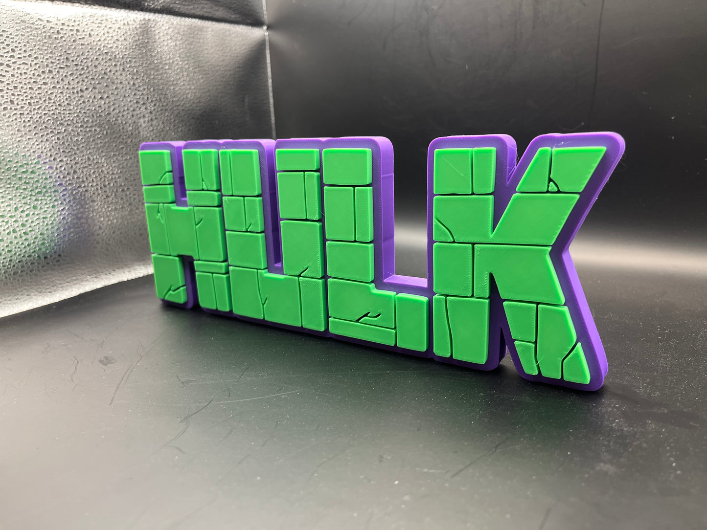 The Hulk Logo Sign Display | 3D Wall Desk Shelf Art - UNRIVAL3D