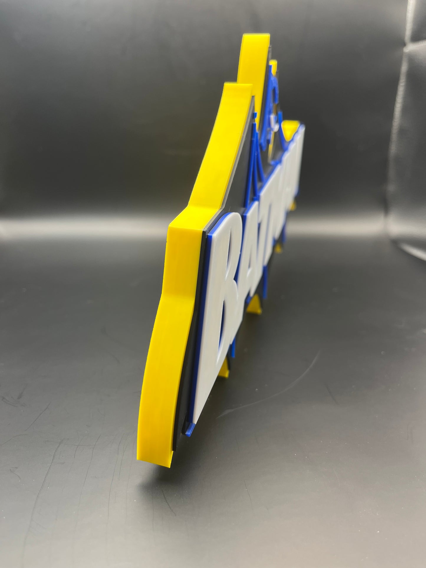 Batman Logo Sign Display | 3D Wall Desk Shelf Art - UNRIVAL3D