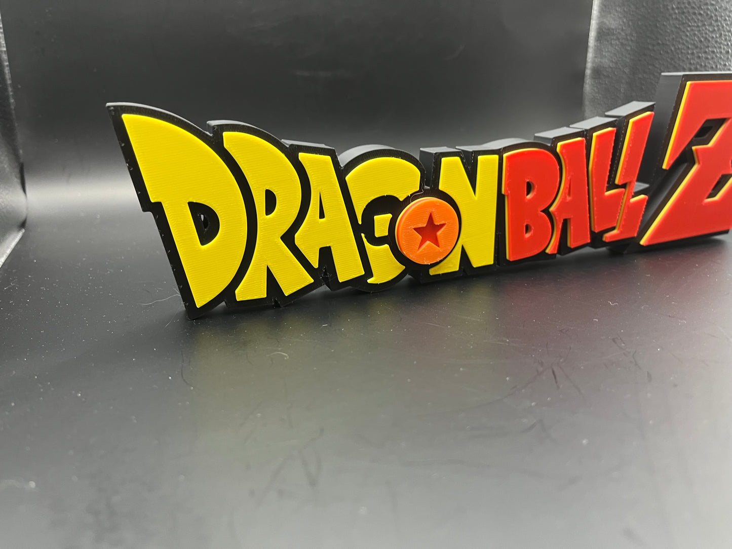 Dragon Ball Z Logo Sign Display | 3D Wall Desk Shelf Art - UNRIVAL3D