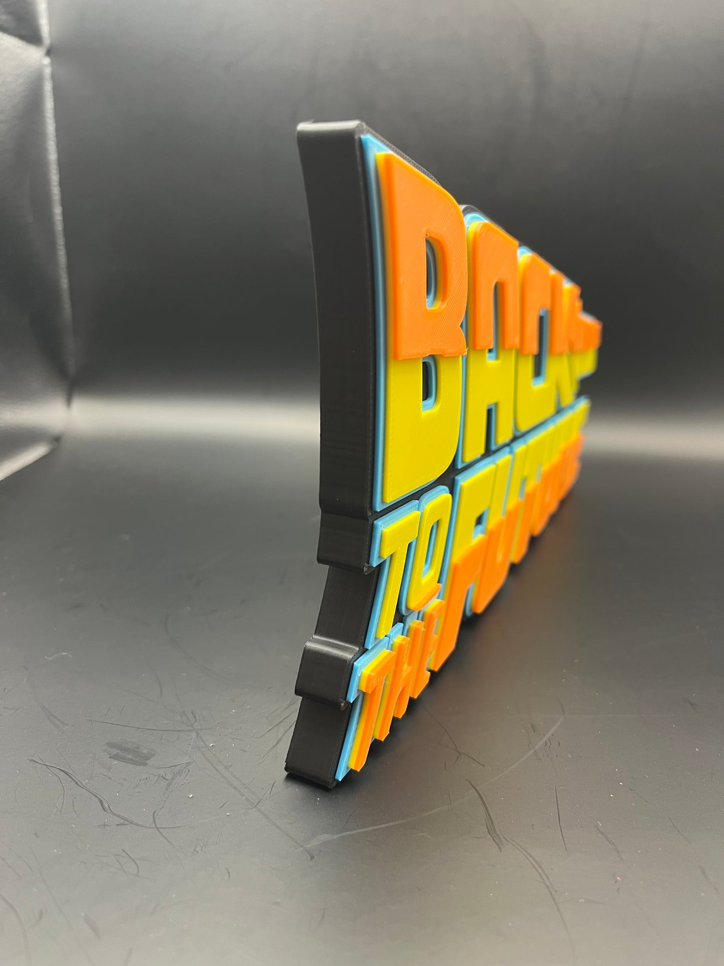 Back To The Future Logo Sign Display | 3D Wall Desk Shelf Art - UNRIVAL3D