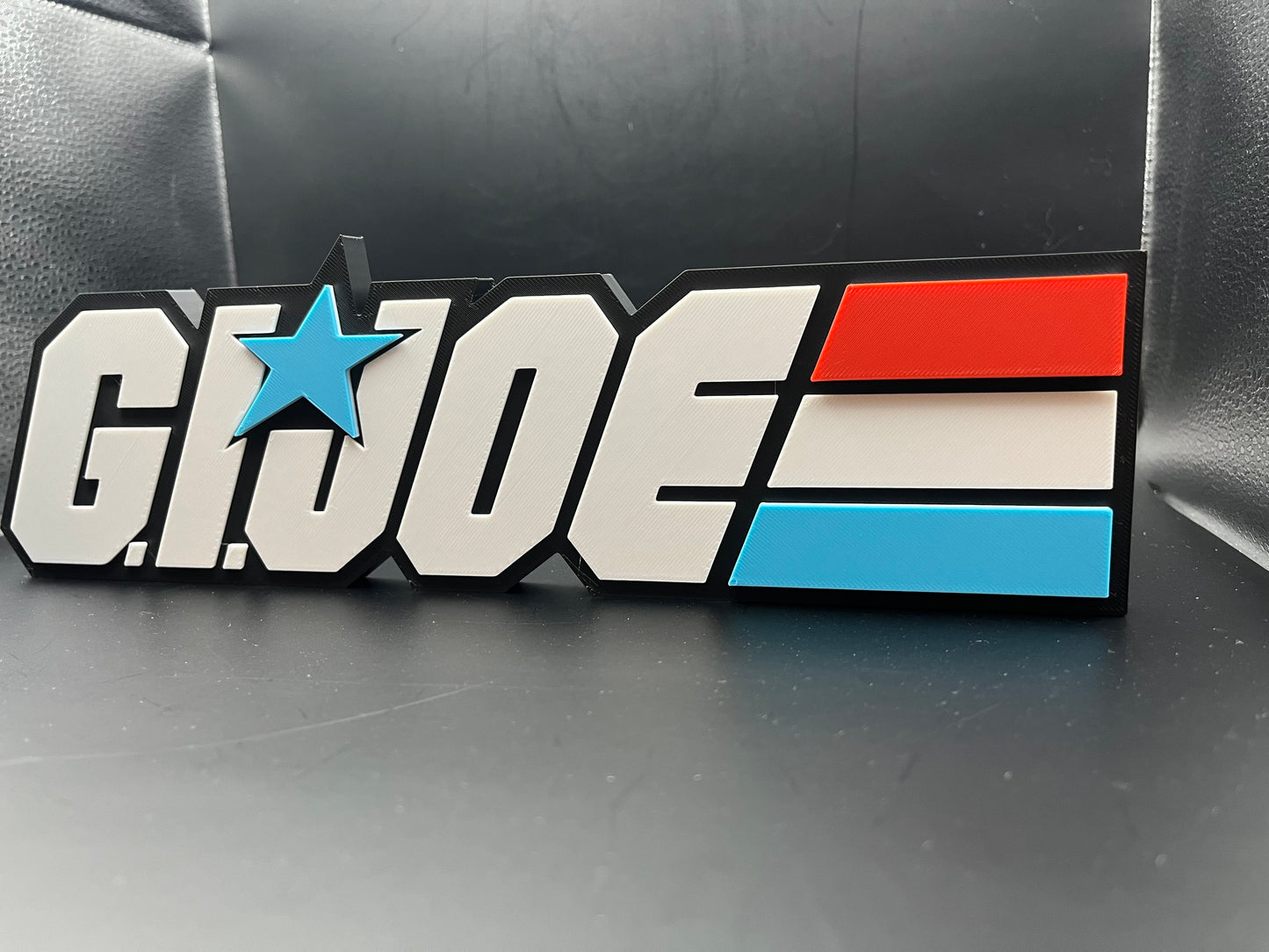 G.I. Joe Logo Sign Display | 3D Wall Desk Shelf Art - UNRIVAL3D