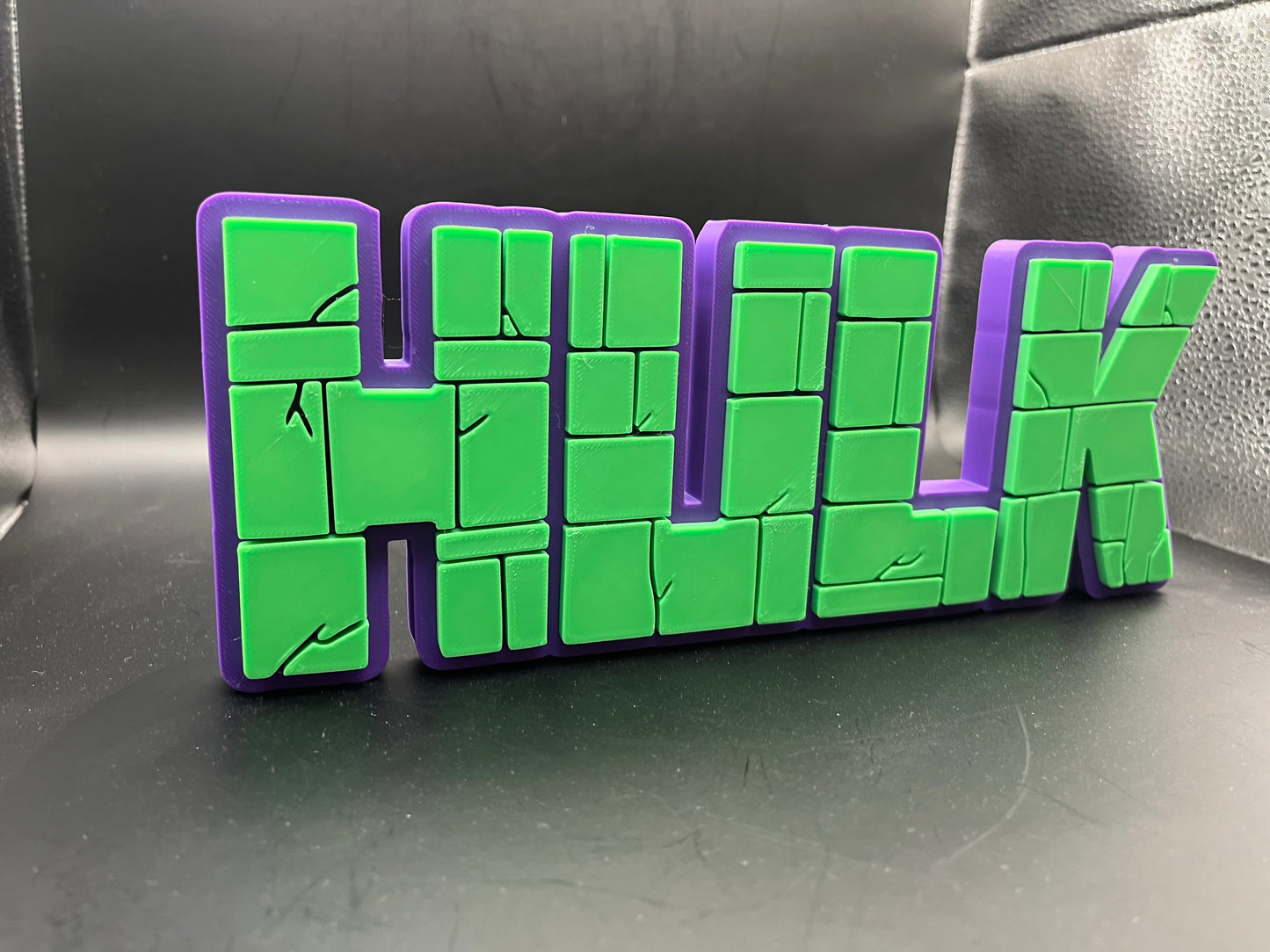 The Hulk Logo Sign Display | 3D Wall Desk Shelf Art - UNRIVAL3D