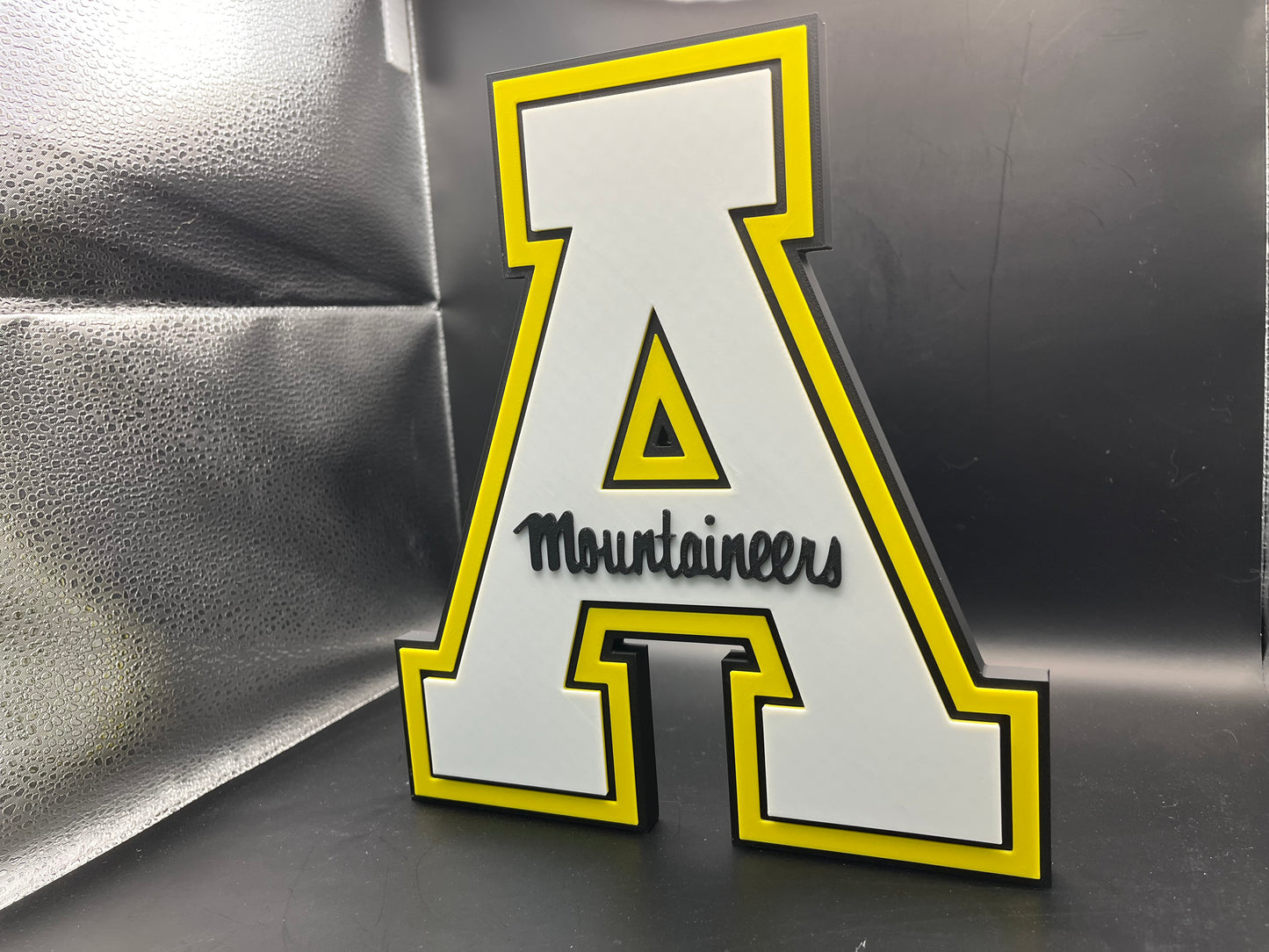 Appalachian State Mountaineers Logo Sign Display | 3D Wall Desk Shelf Art - UNRIVAL3D