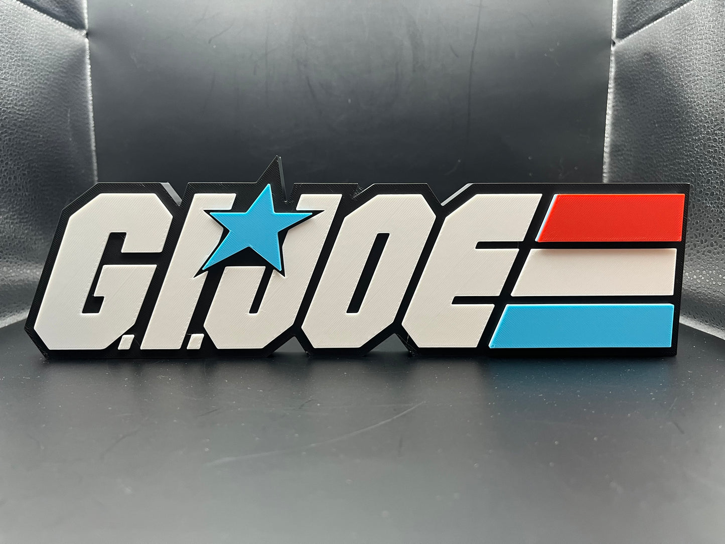 G.I. Joe Logo Sign Display | 3D Wall Desk Shelf Art - UNRIVAL3D