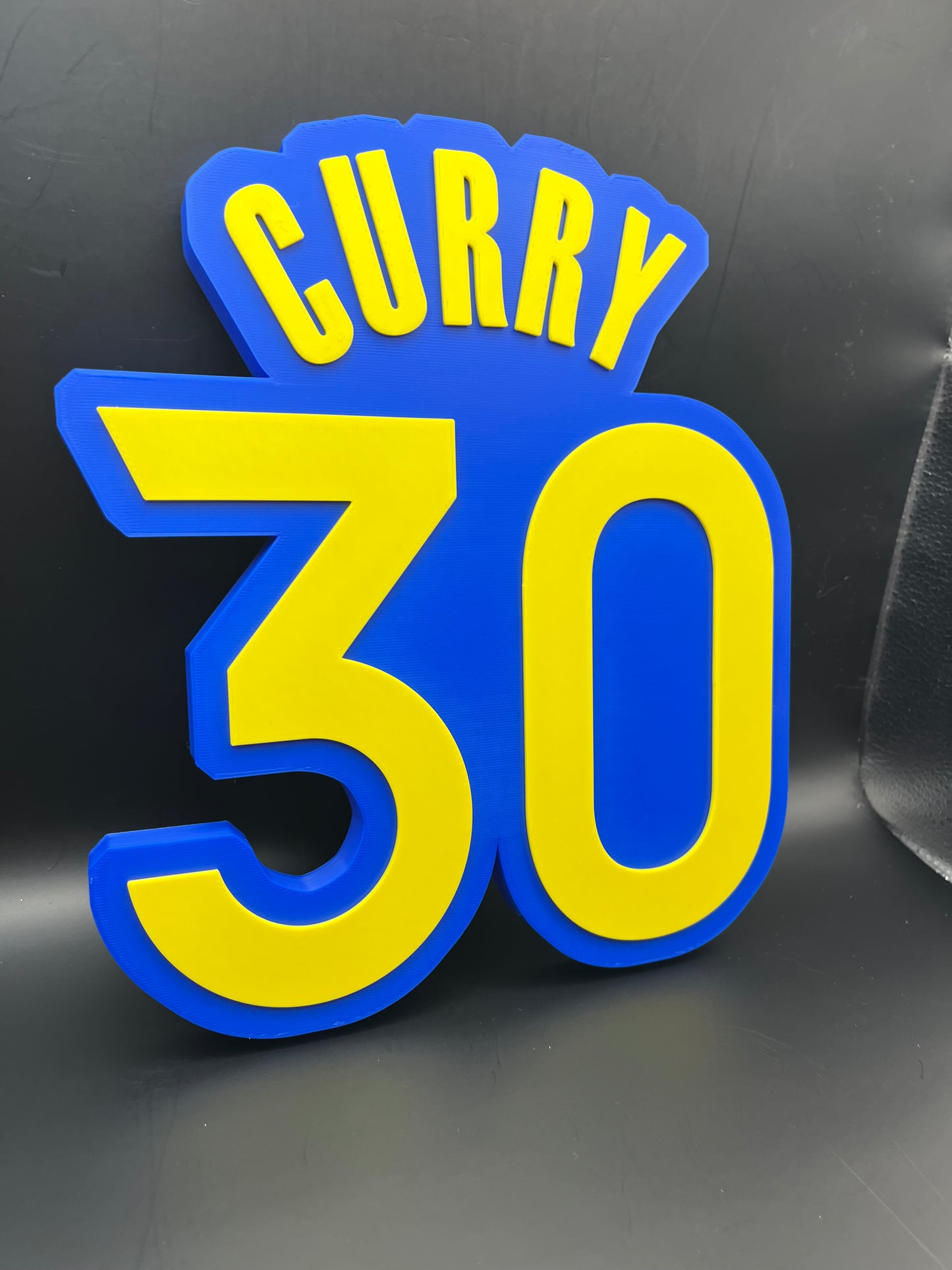 Stephen Curry 30 Logo Sign Display | 3D Wall Desk Shelf Art - UNRIVAL3D