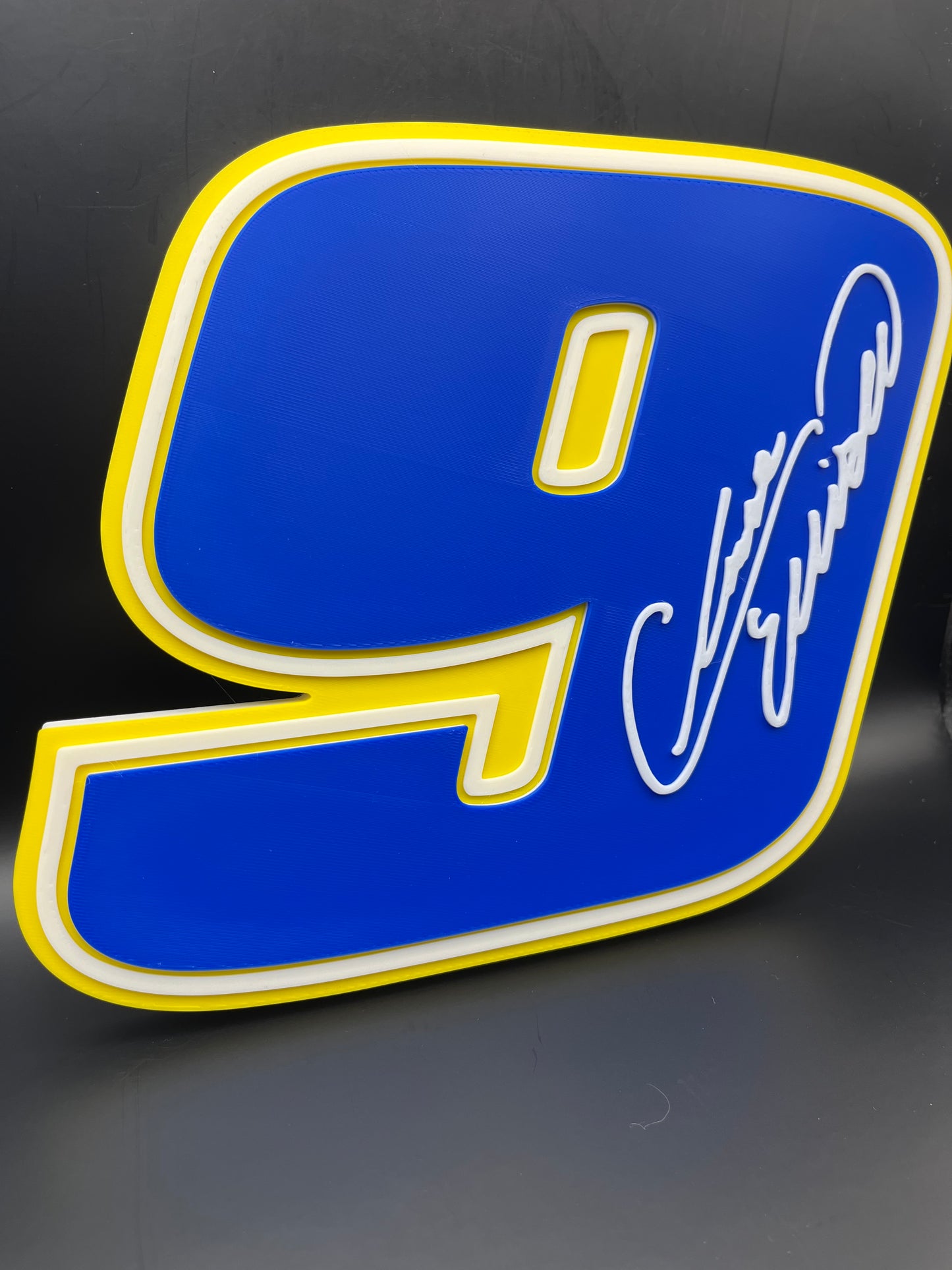 Chase Elliott 9 Logo Sign Display | 3D Wall Desk Shelf Art - UNRIVAL3D