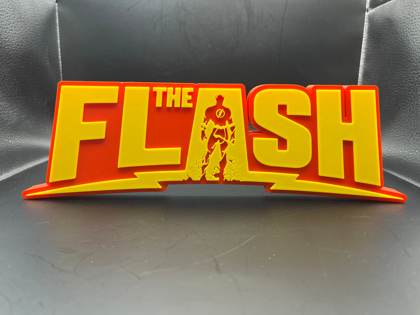 The Flash Logo Sign Display | 3D Wall Desk Shelf Art - UNRIVAL3D
