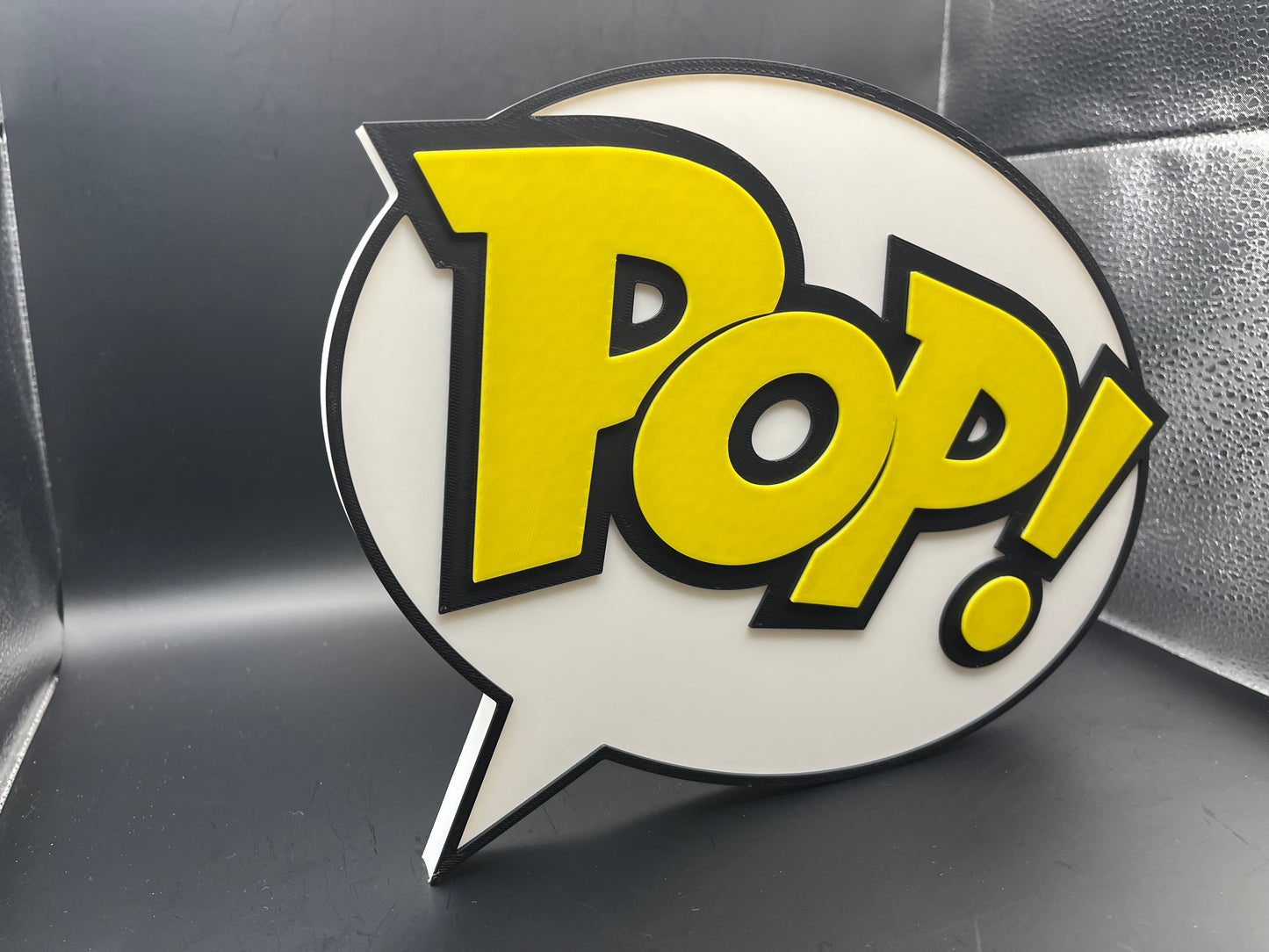Funko Pop Logo Sign Display | 3D Wall Desk Shelf Art - UNRIVAL3D