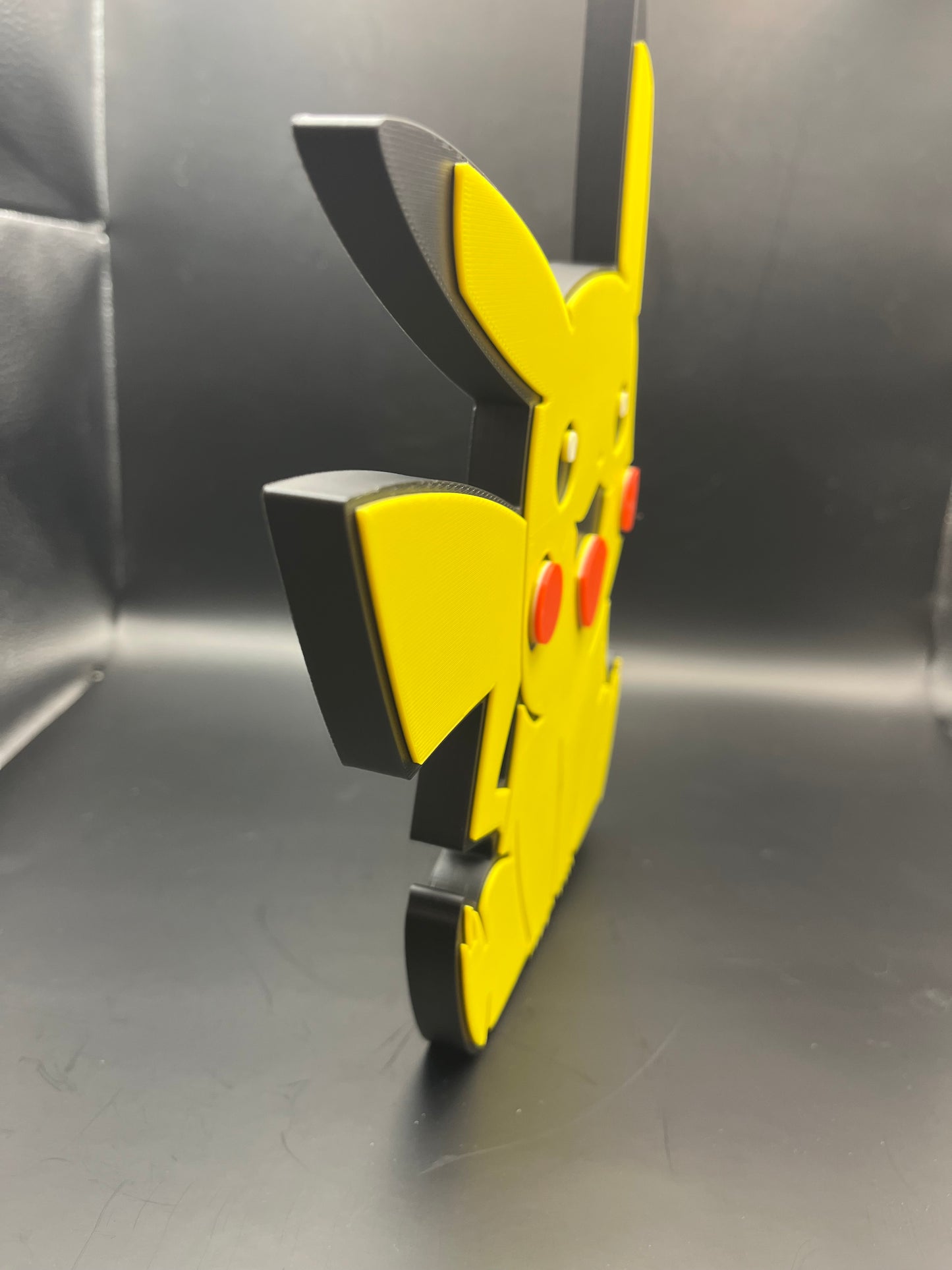 Pikachu Logo Sign Display | 3D Wall Desk Shelf Art - UNRIVAL3D
