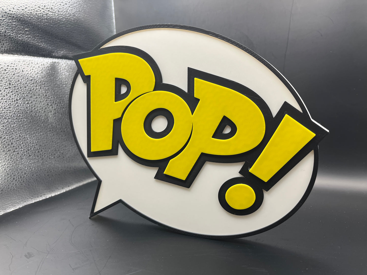 Funko Pop Logo Sign Display | 3D Wall Desk Shelf Art - UNRIVAL3D