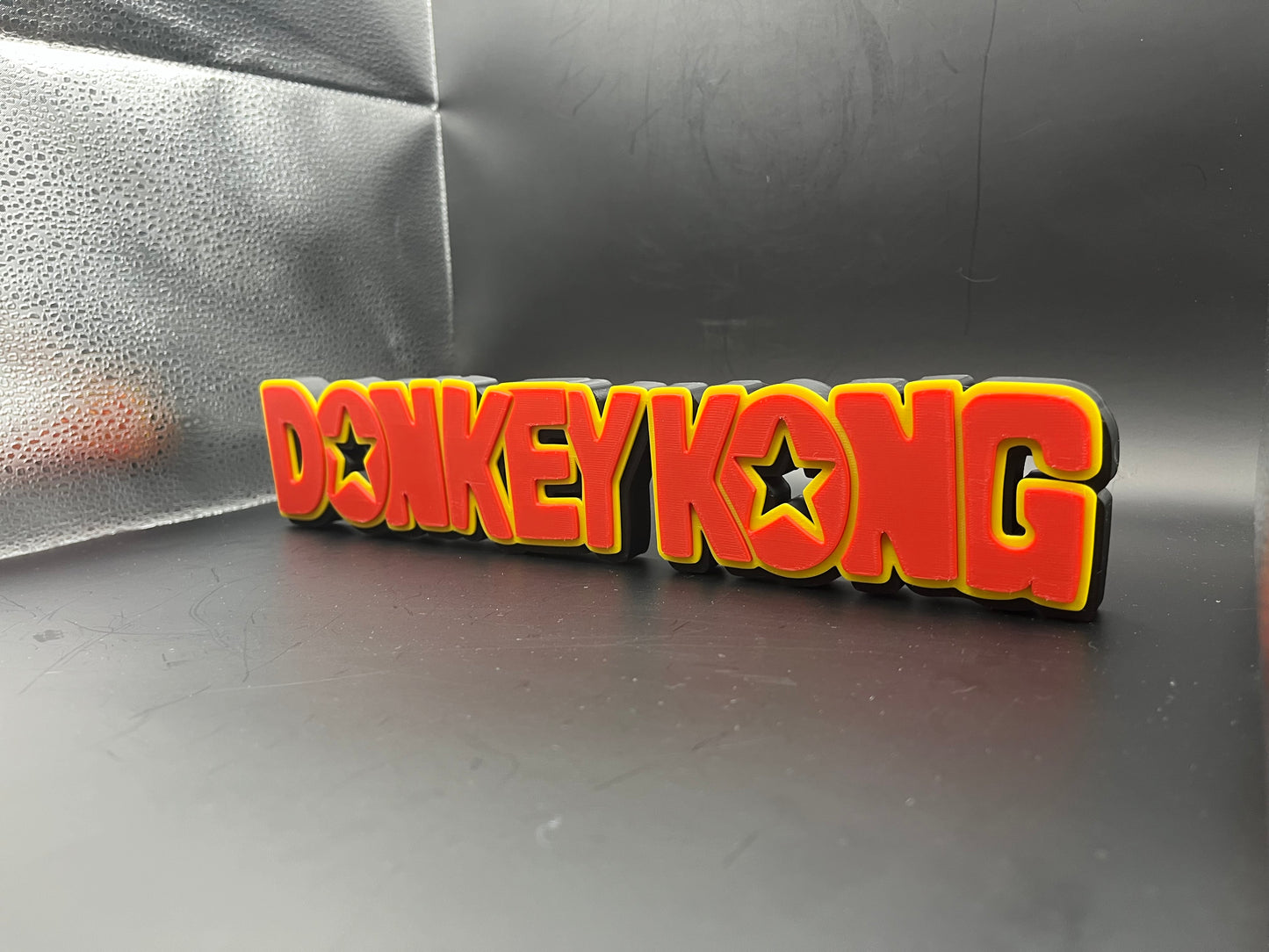 Donkey Kong Logo Sign Display | 3D Wall Desk Shelf Art