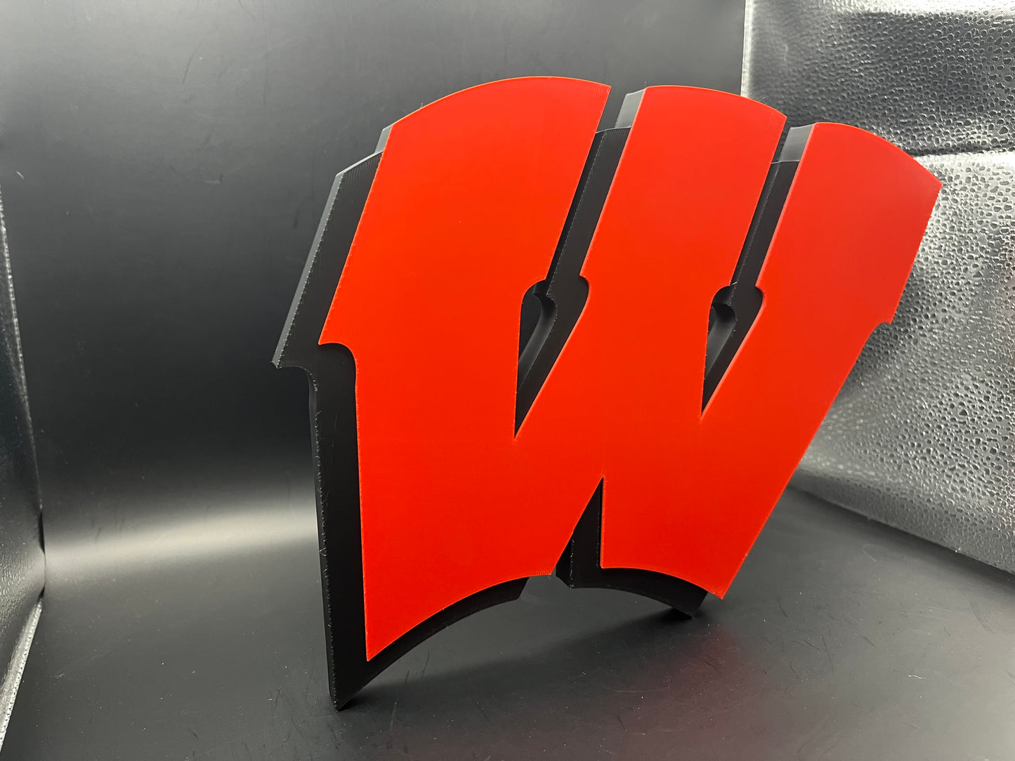 Wisconsin Badgers Logo Sign Display | 3D Wall Desk Shelf Art