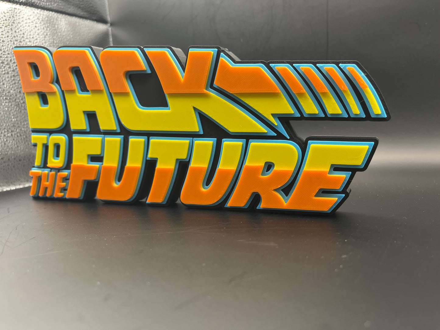 Back To The Future Logo Sign Display | 3D Wall Desk Shelf Art - UNRIVAL3D