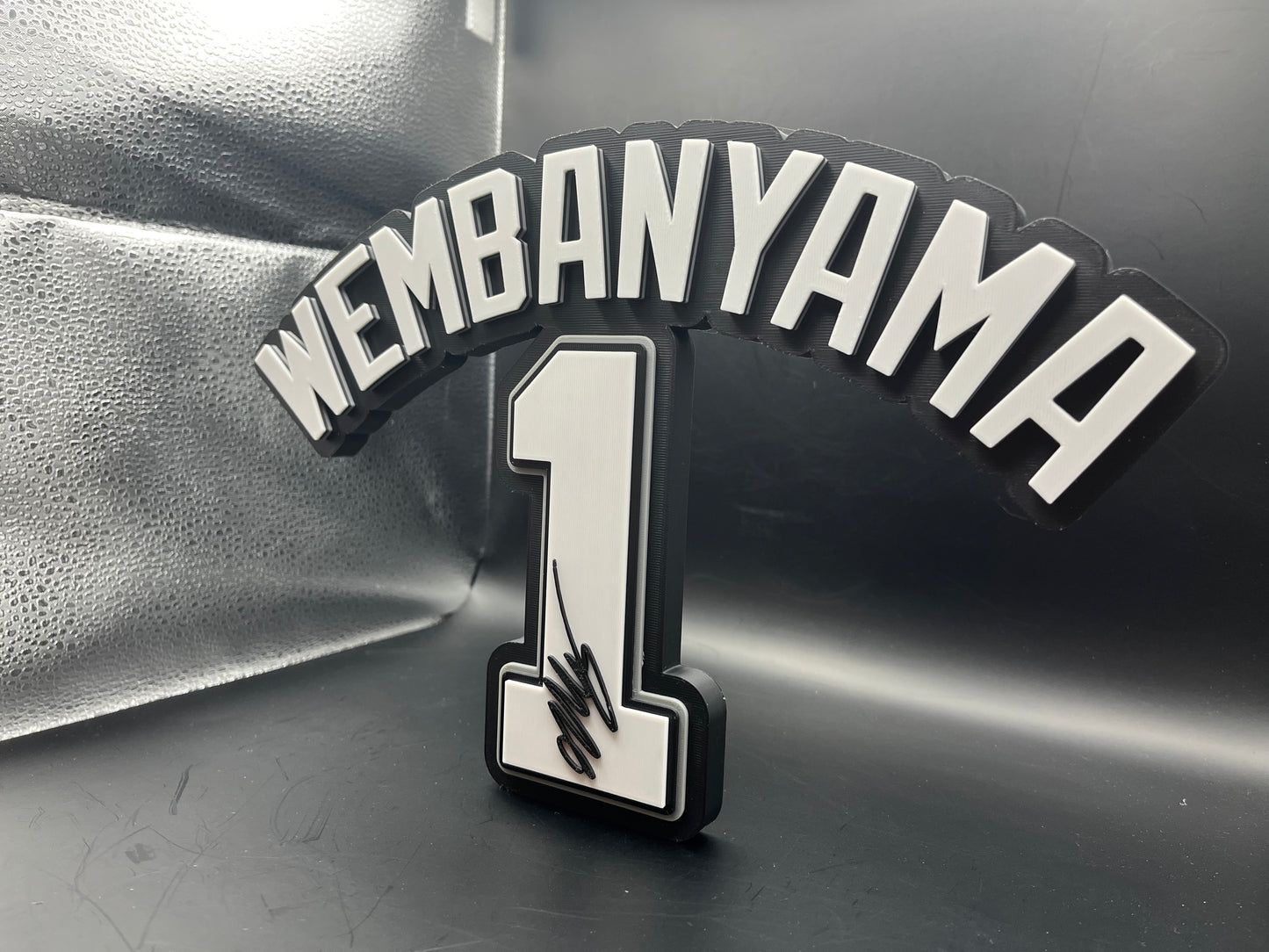 Victor Wembanyama Logo Sign Display | 3D Wall Desk Shelf Art