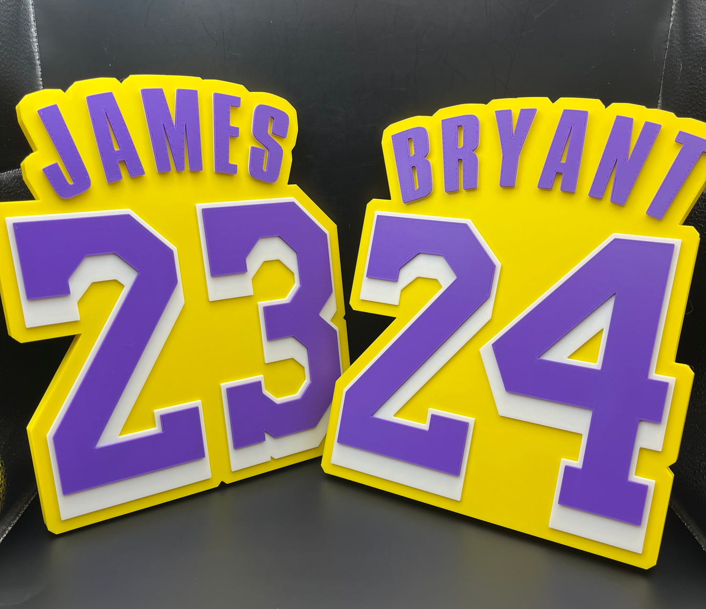 Kobe Bryant 24 Logo Sign Display | 3D Wall Desk Shelf Art - UNRIVAL3D