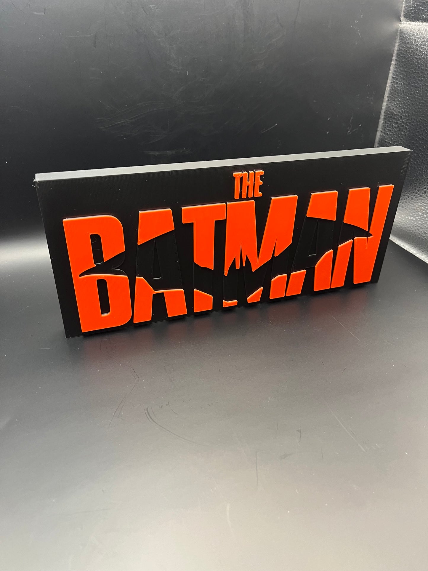 The Batman Logo Sign Display | 3D Wall Desk Shelf Art - UNRIVAL3D