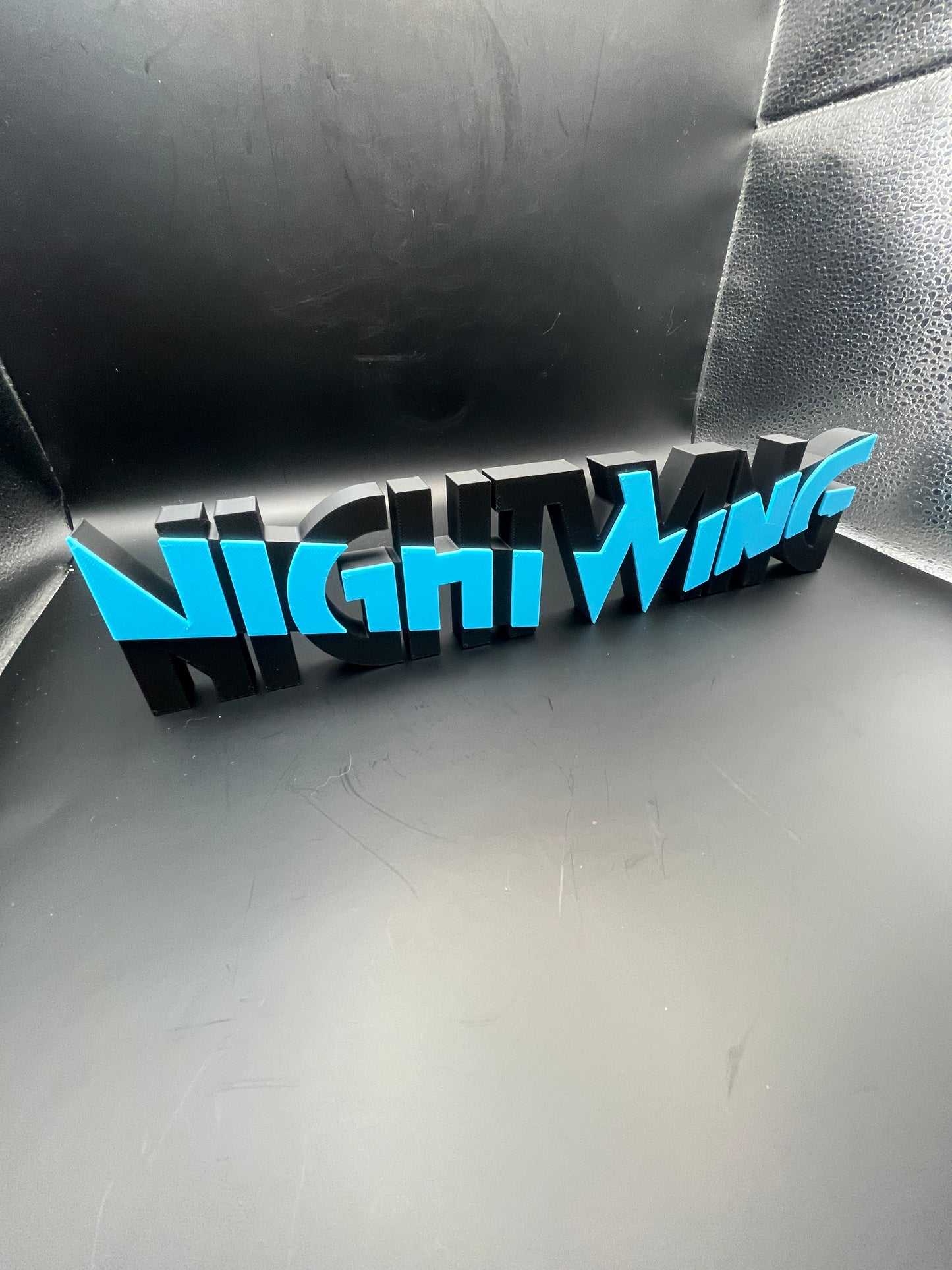 Nightwing Logo Sign Display | 3D Wall Desk Shelf Art - UNRIVAL3D