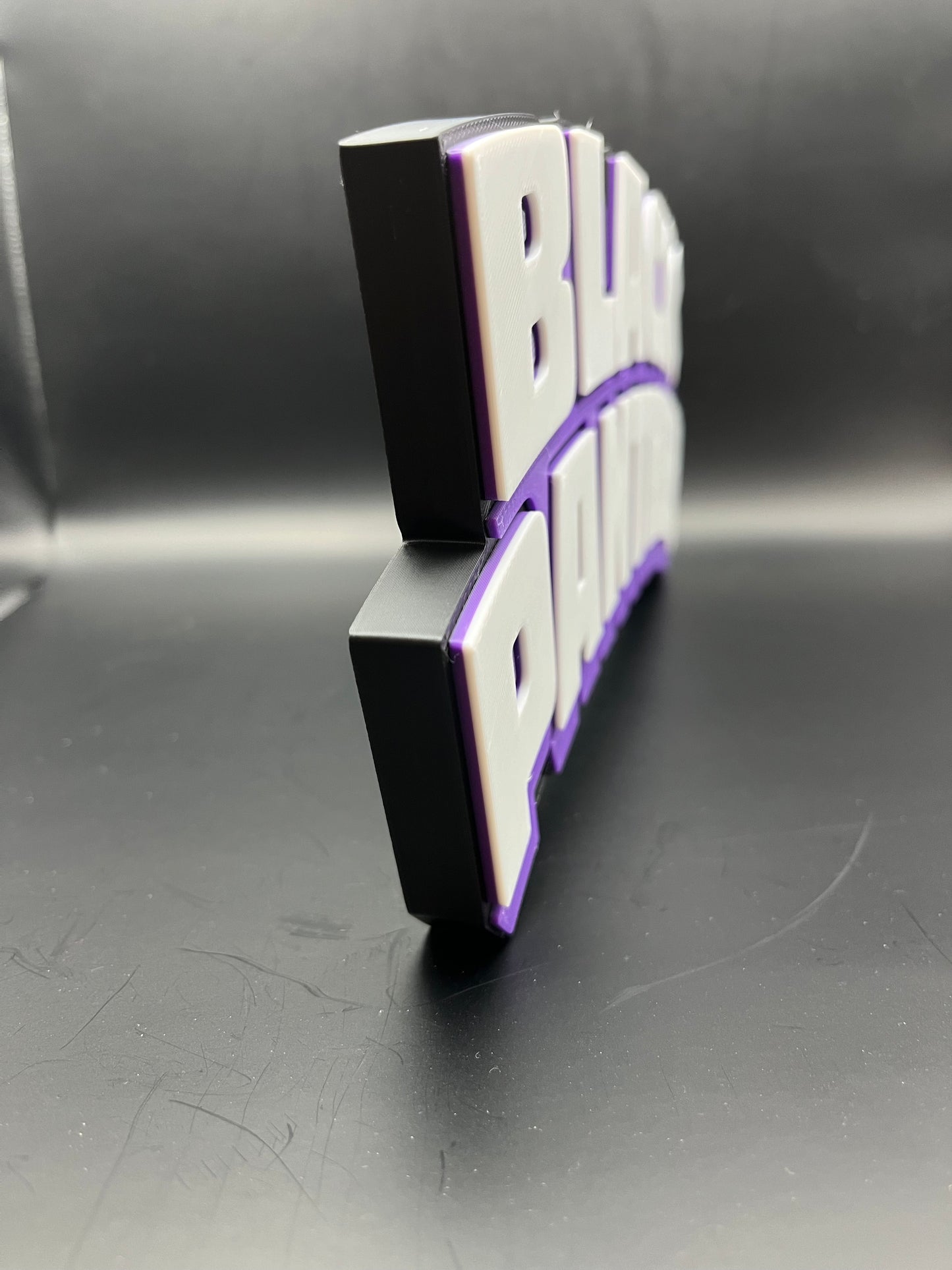 Black Panther Logo Sign Display | 3D Wall Desk Shelf Art - UNRIVAL3D