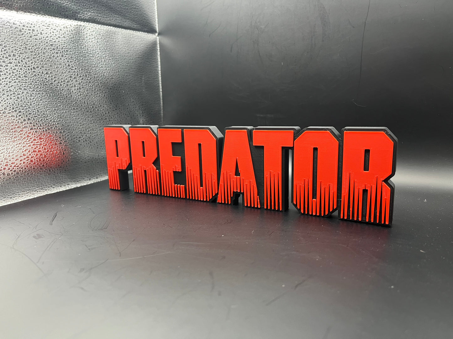 Predator Logo Sign Display | 3D Wall Desk Shelf Art