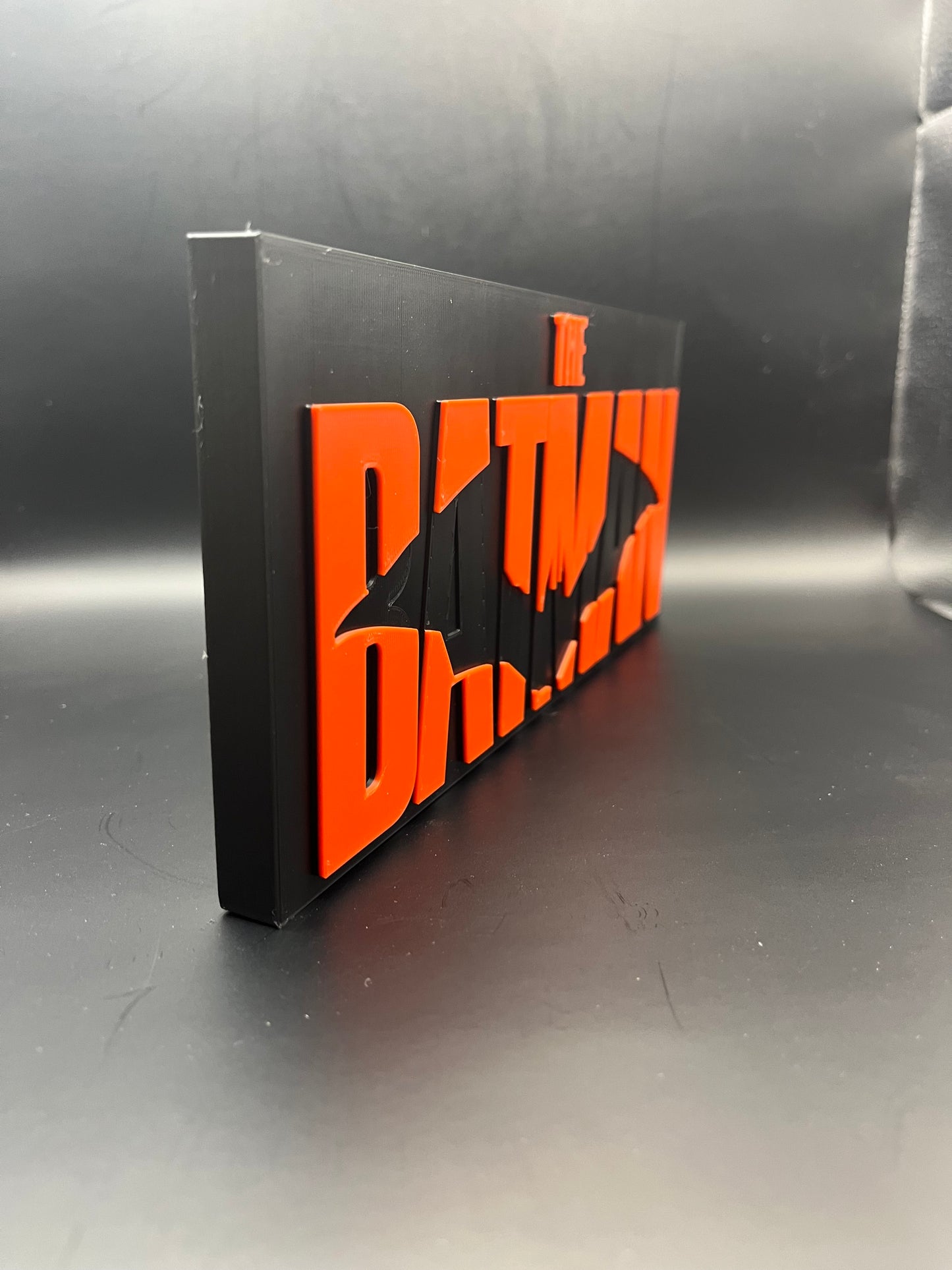 The Batman Logo Sign Display | 3D Wall Desk Shelf Art - UNRIVAL3D