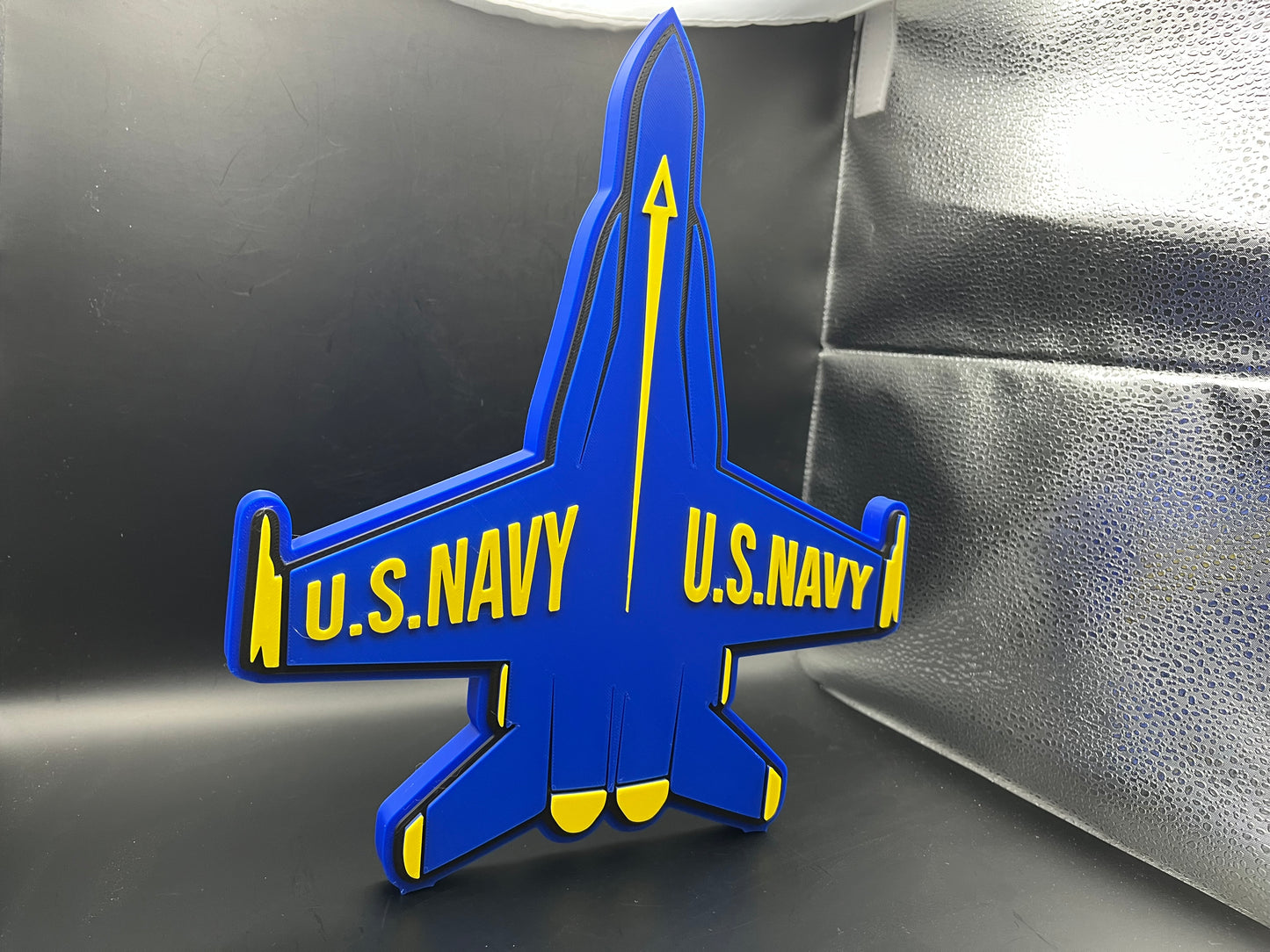 U.S. Navy Blue Angels Logo Sign Display | 3D Wall Desk Shelf Art - UNRIVAL3D
