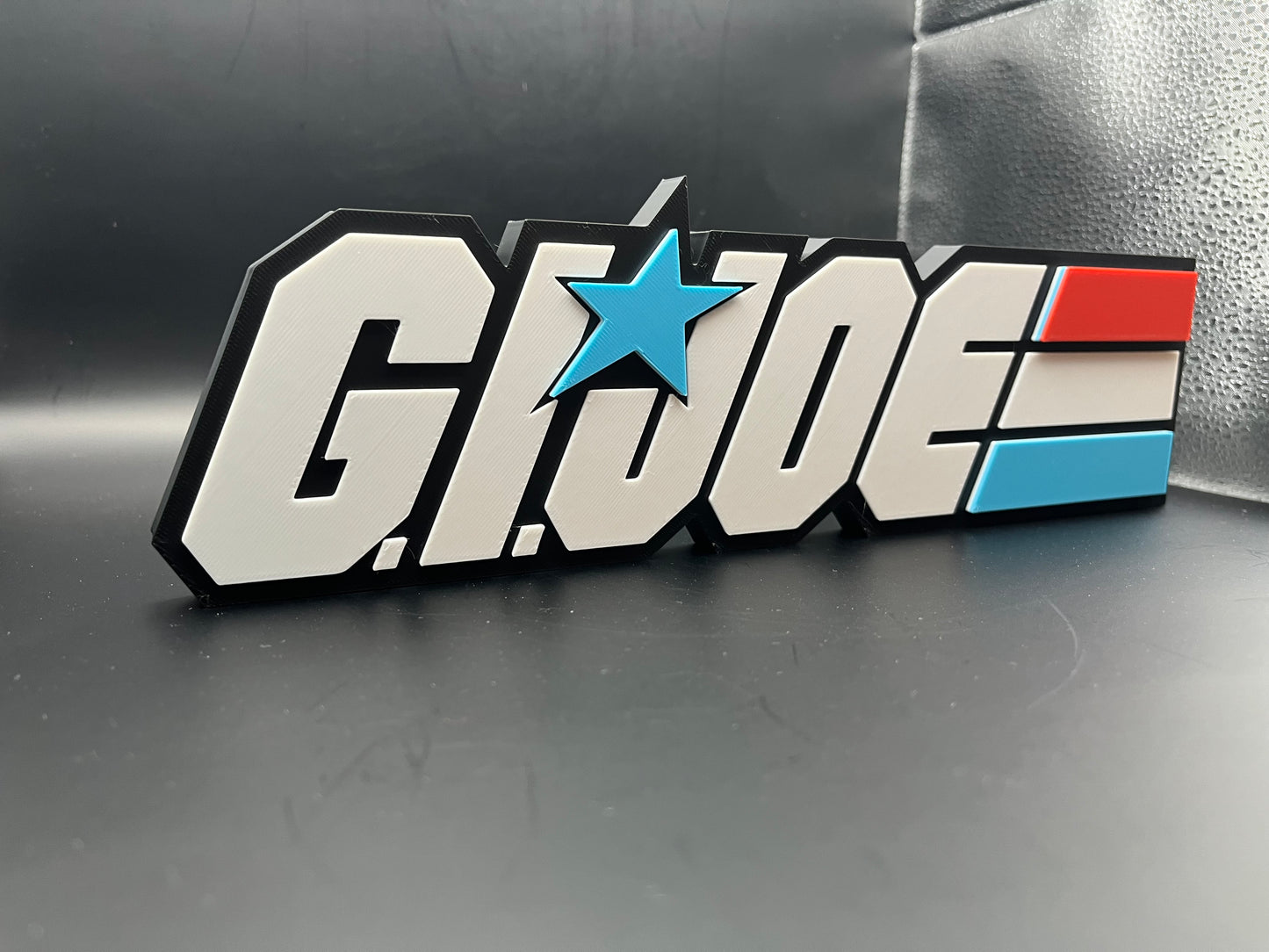 G.I. Joe Logo Sign Display | 3D Wall Desk Shelf Art - UNRIVAL3D