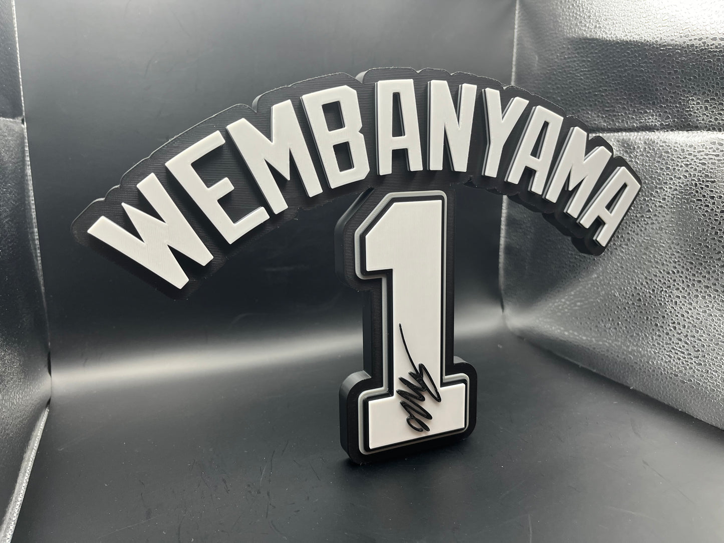 Victor Wembanyama Logo Sign Display | 3D Wall Desk Shelf Art
