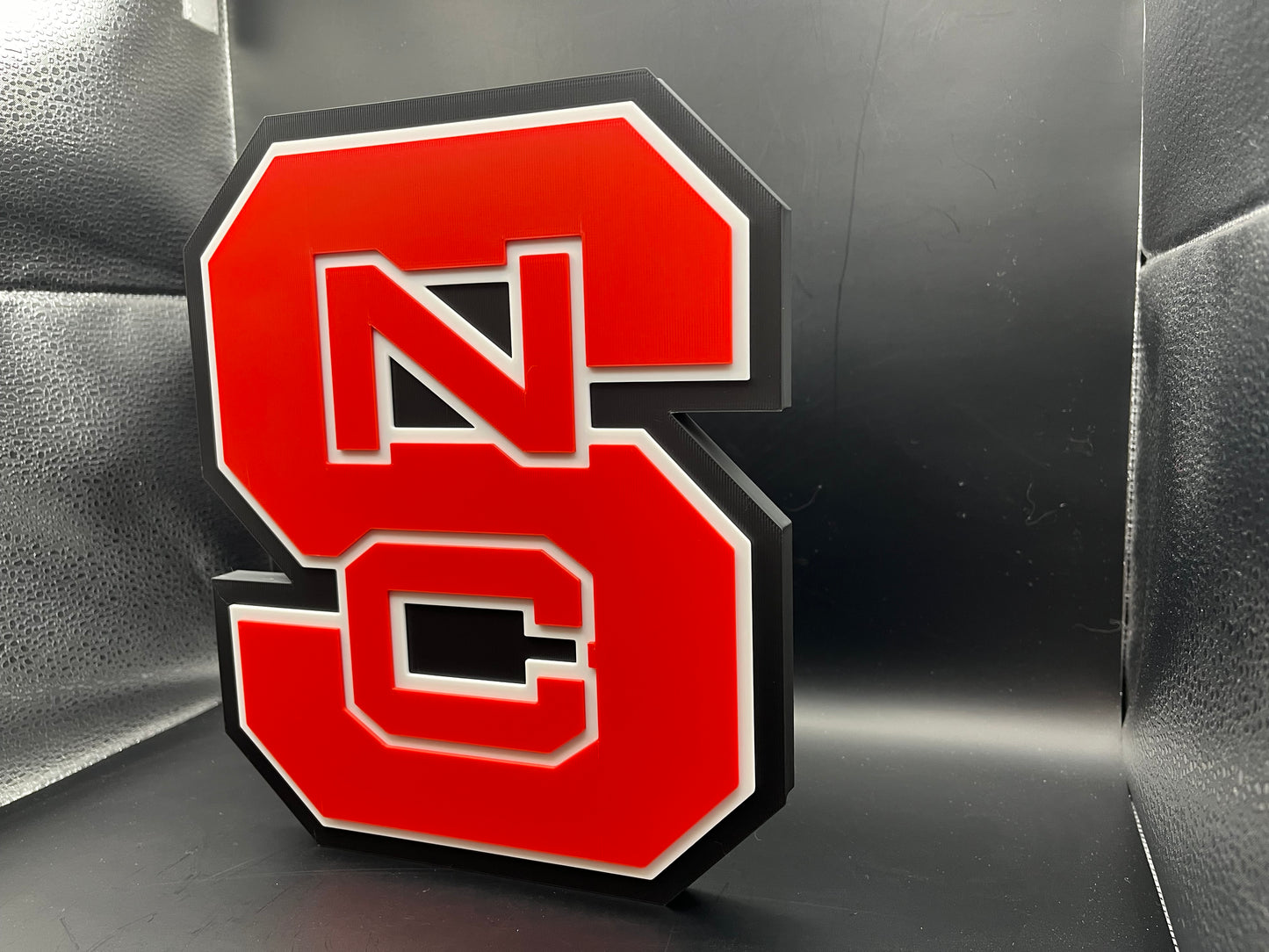 North Carolina State Wolfpack Logo Sign Display | 3D Wall Desk Shelf Art - UNRIVAL3D