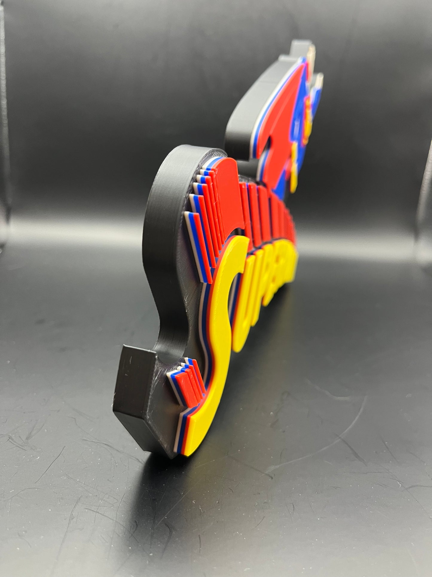 Superman Logo Sign Display | 3D Wall Desk Shelf Art - UNRIVAL3D