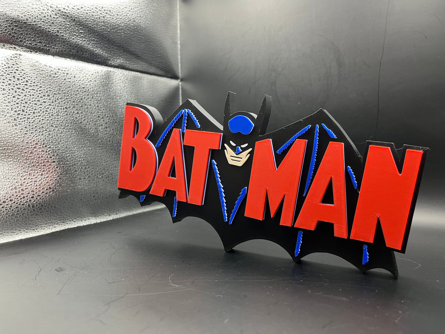 Batman 1940 Comic Logo Sign Display | 3D Wall Desk Shelf Art - UNRIVAL3D