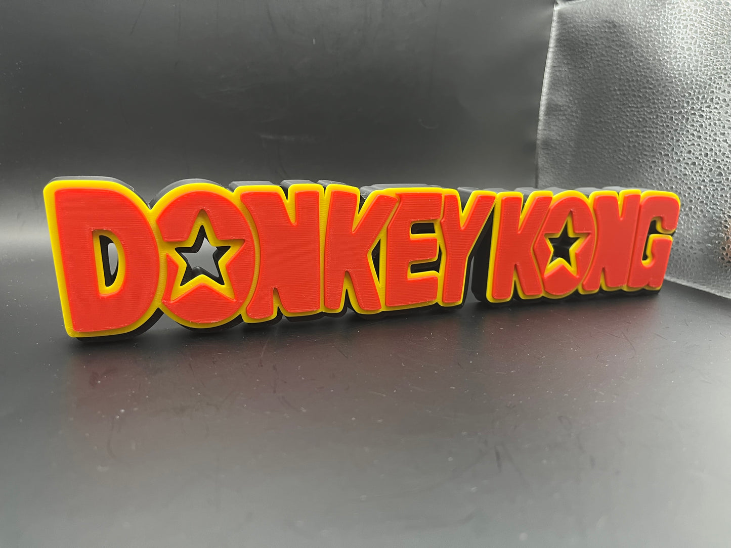 Donkey Kong Logo Sign Display | 3D Wall Desk Shelf Art