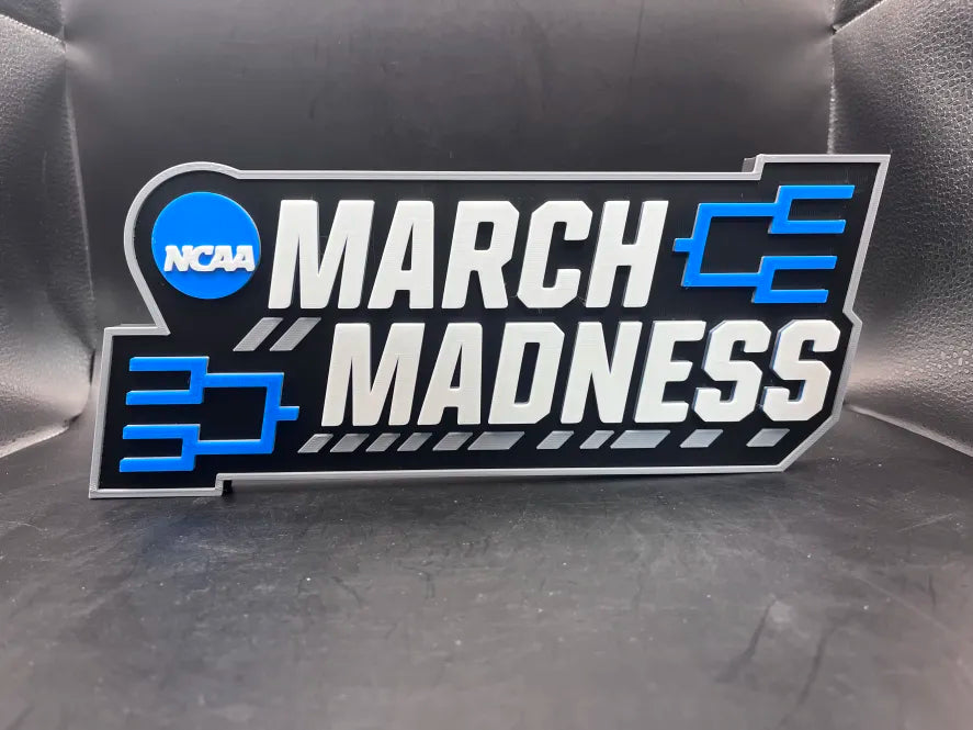 March Madness Logo Sign Display | 3D Wall Desk Shelf Art - UNRIVAL3D