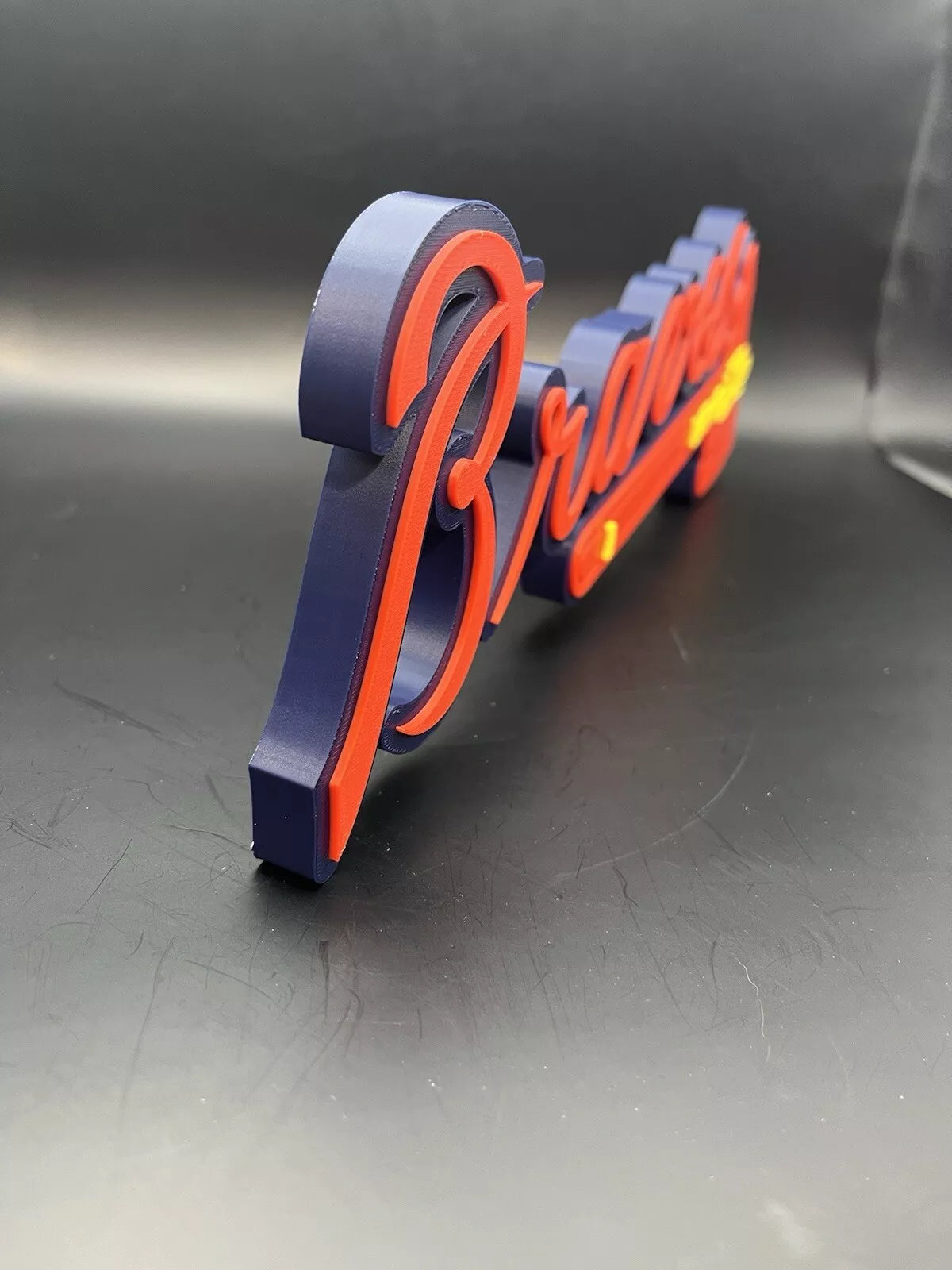 Atlanta Braves Logo Sign Display | 3D Wall Desk Shelf Art