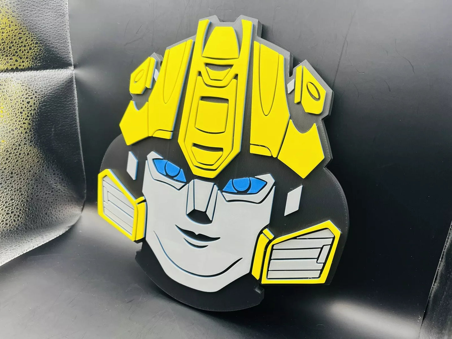 Bumblebee Transformers Logo Sign Display | 3D Wall Desk Shelf Art