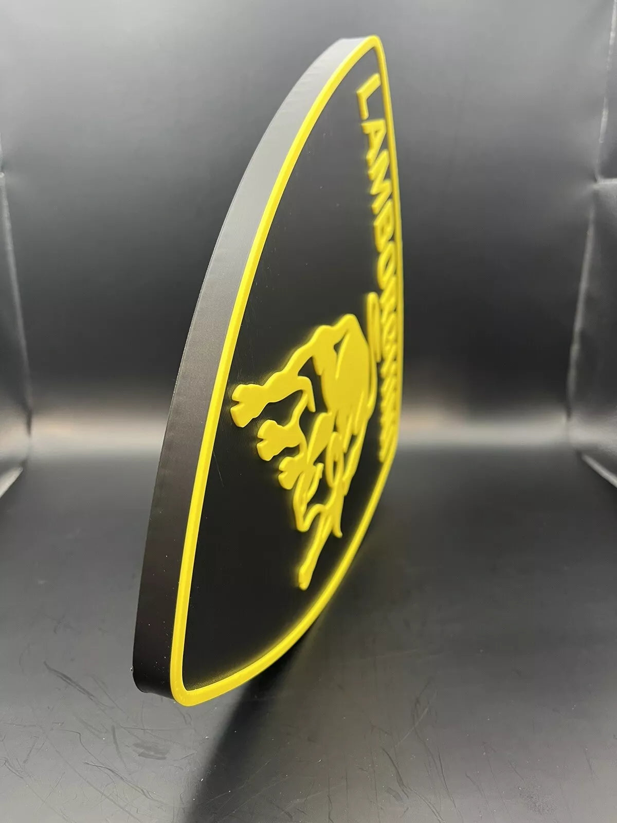 Lamborghini Logo Sign Display | 3D Wall Desk Shelf Art